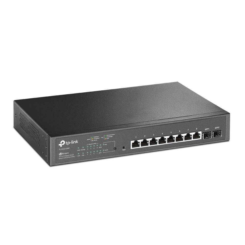 Rca Informatique - image du produit : 10-PORT GIGABIT SMART SWITCH WITH 8-PORT POE+