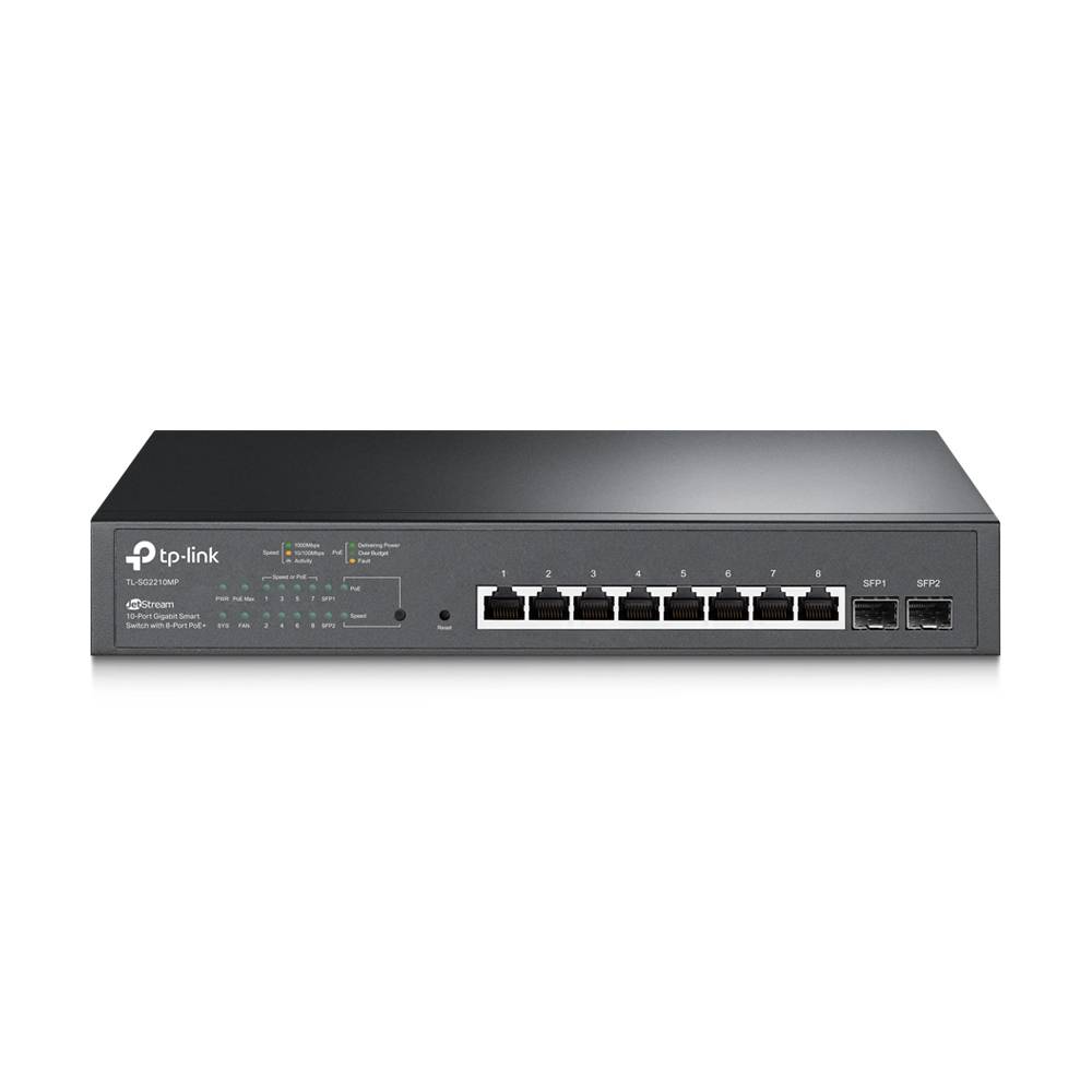 Rca Informatique - Image du produit : 10-PORT GIGABIT SMART SWITCH WITH 8-PORT POE+