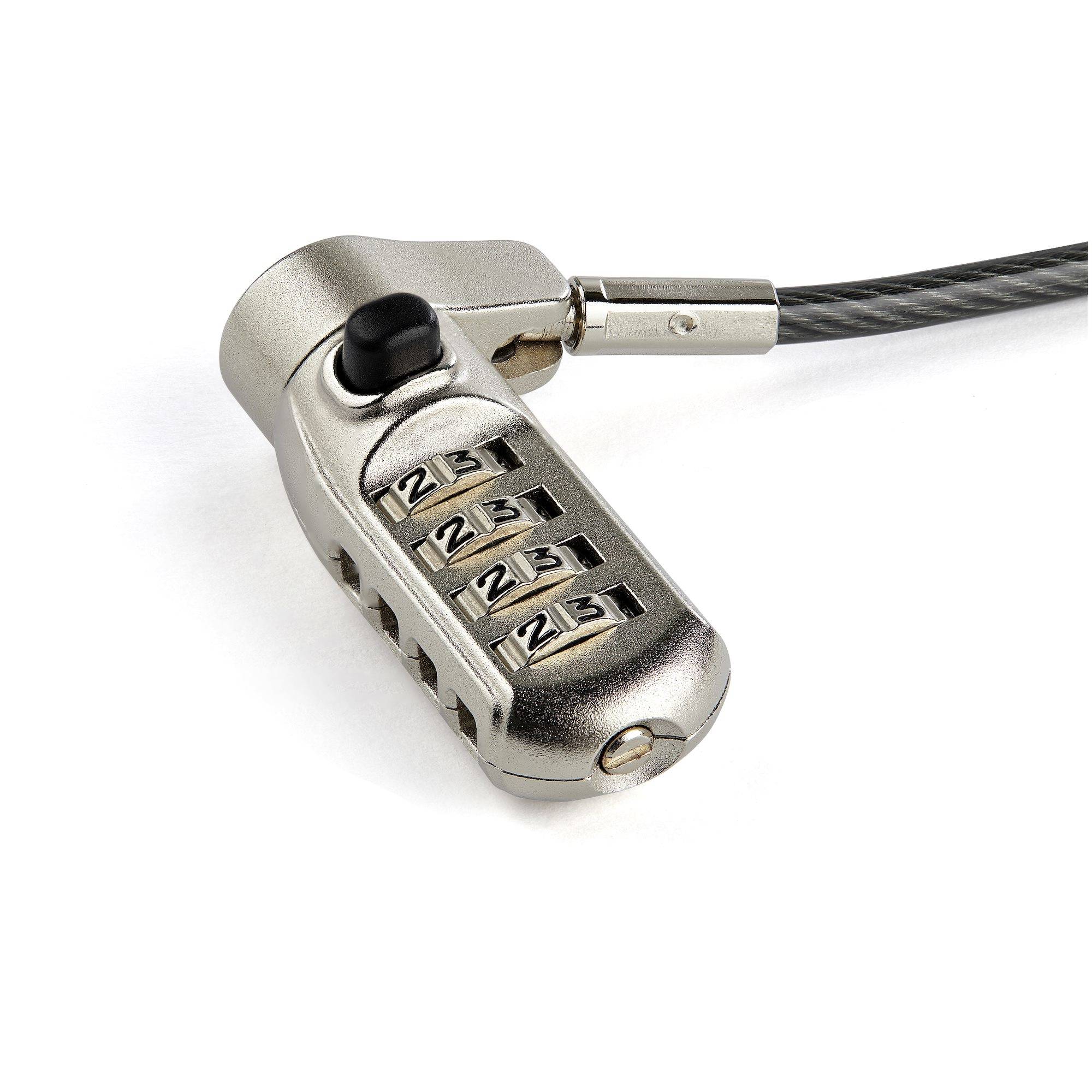 Rca Informatique - image du produit : 2 M (6.6 FT.) LAPTOP CABLE LOCK 4-DIGIT K-SLOT NANO WEDGE