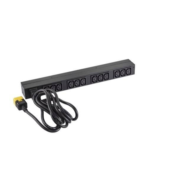 Rca Informatique - image du produit : RACK PDU BASIC 1U 16A 208/230V (12) C13