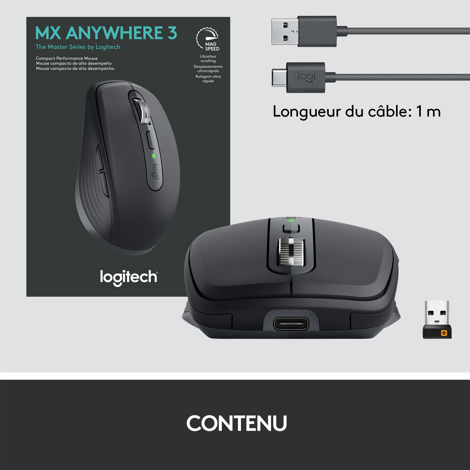 Rca Informatique - image du produit : MX ANYWHERE 3 - GRAPHITE EMEA IN