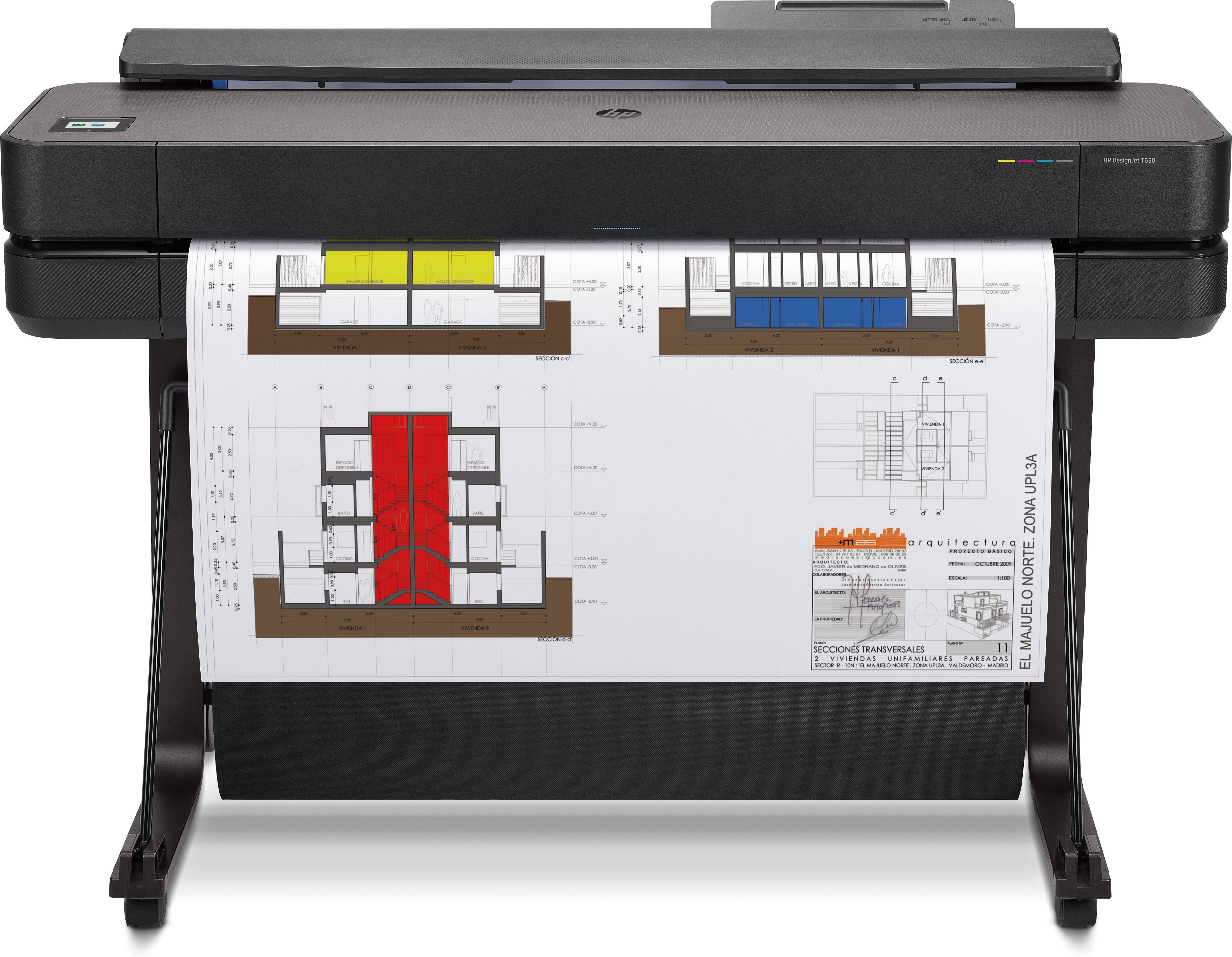 Rca Informatique - image du produit : HP DESIGNJET T650 DE 36 POUCES (91 CM/A0)