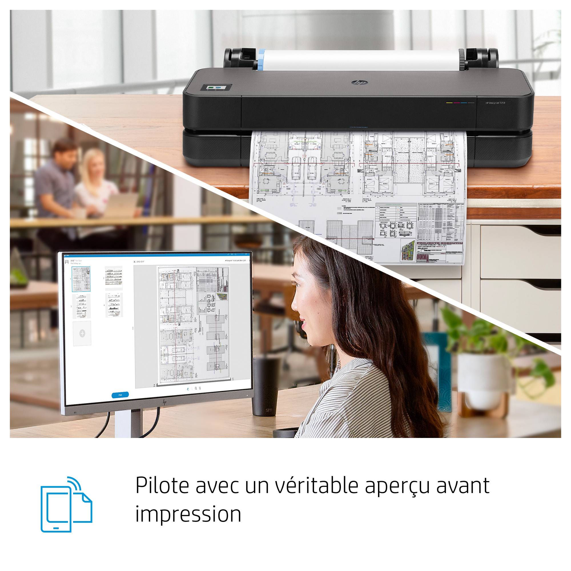 Rca Informatique - image du produit : HP DESIGNJET STUDIO 36 POUCES (91 CM/A0) FINITION METAL