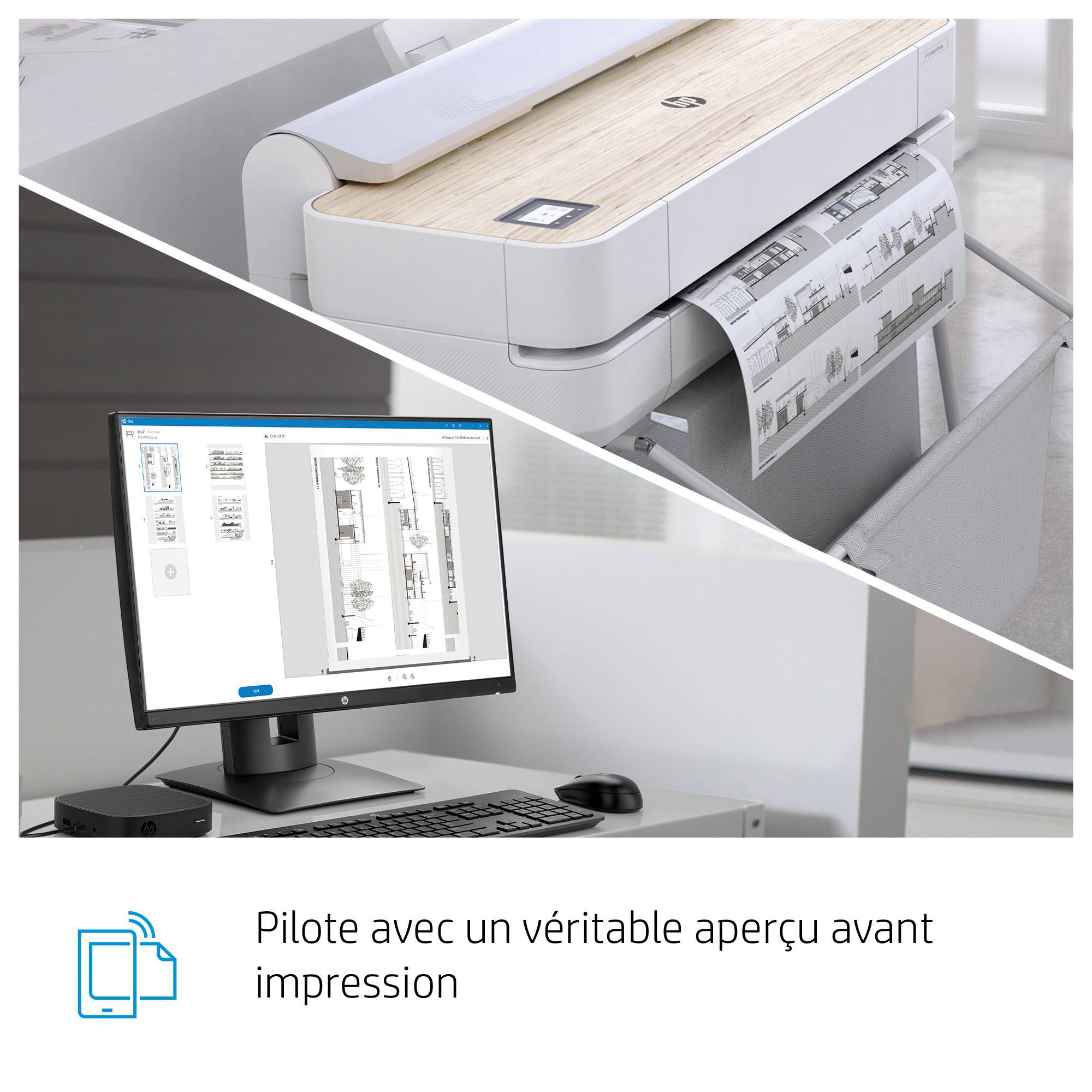 Rca Informatique - image du produit : HP DESIGNJET STUDIO 36 POUCES (91 CM/A0) FINITION METAL