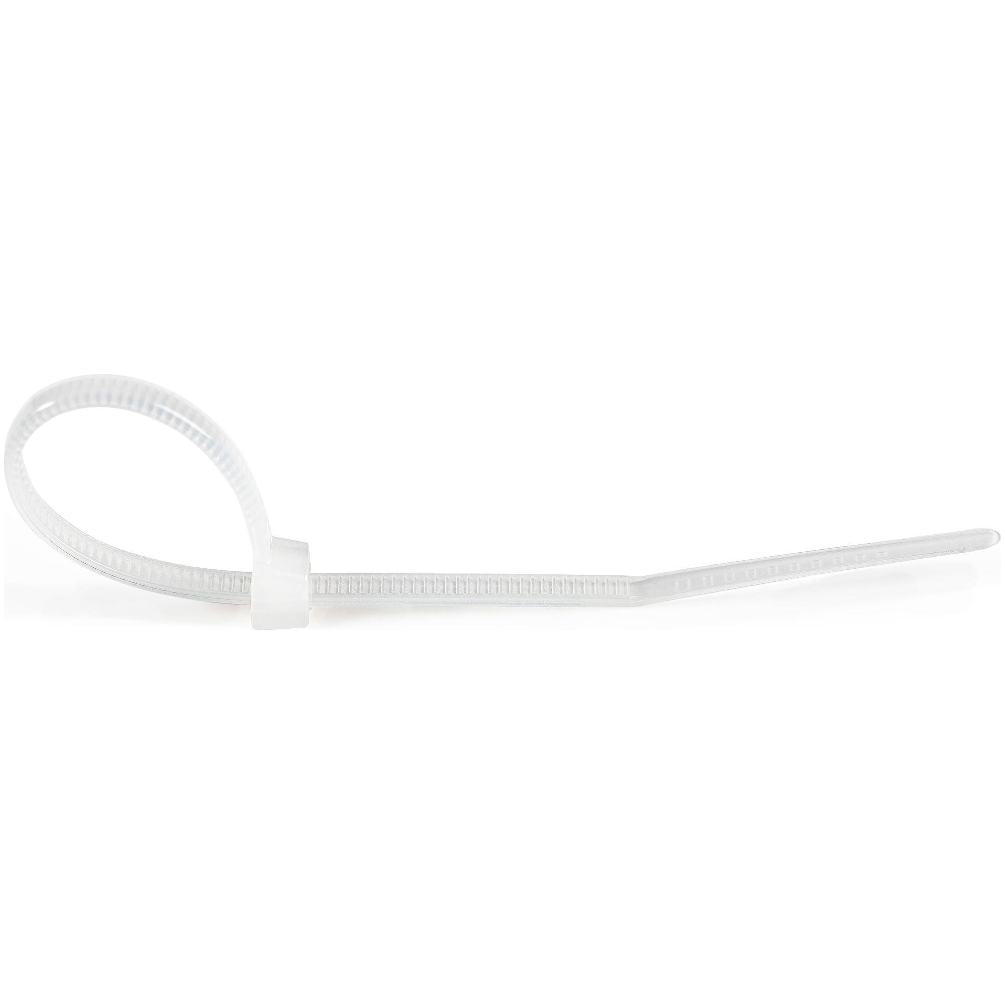 Rca Informatique - image du produit : COLLIERS DE SERRAGE 10 CM BLANCS EN NYLON 1000 PCS