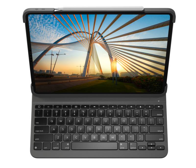 Rca Informatique - image du produit : SLIM FOLIO PRO IPADPRO12.9-INCH 3RD A.4TH GEN GRAPHIT ARA INTNL