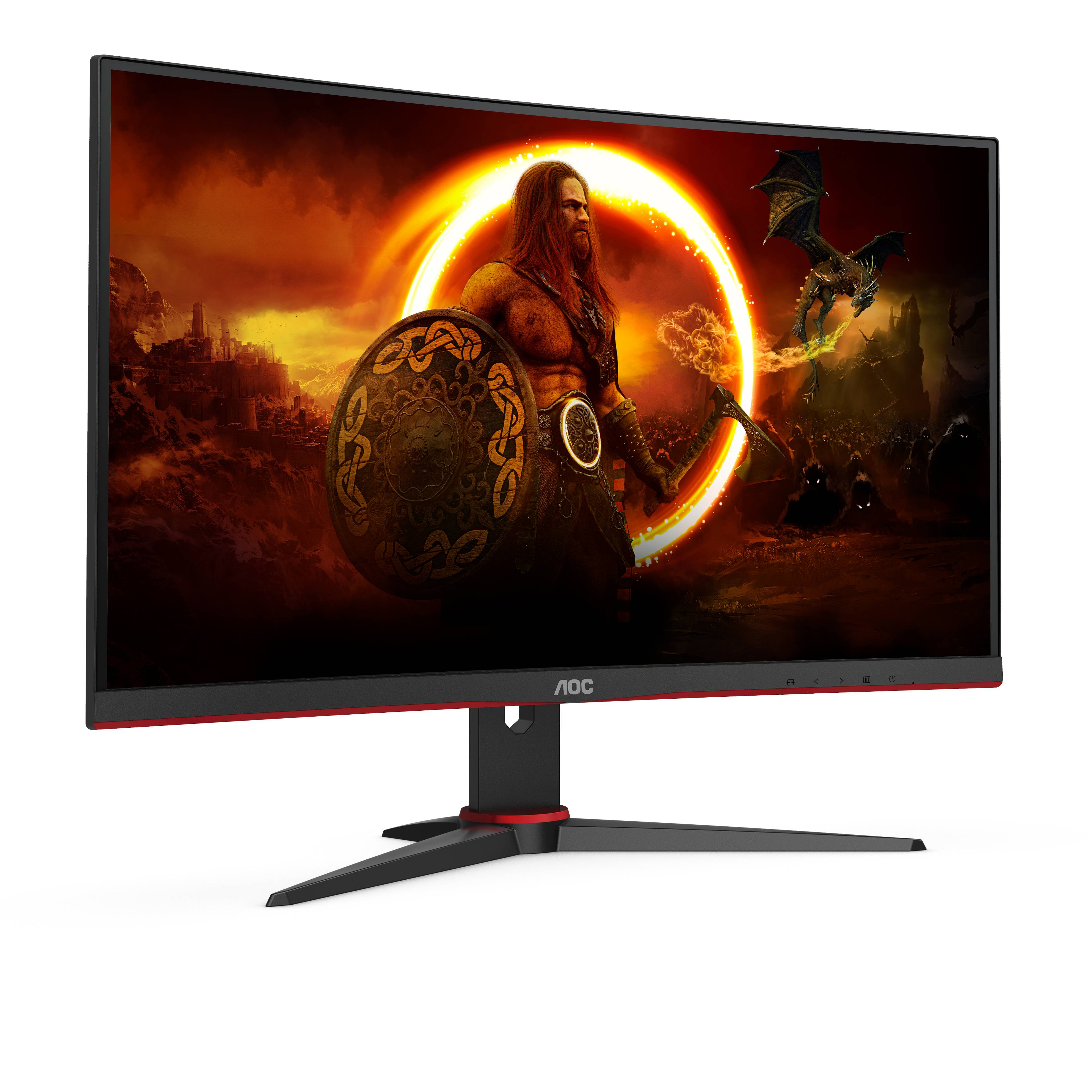 Rca Informatique - image du produit : C24G2AE/BK 23.6IN CURV VA FHD 165HZ 250CD/4MS/2HDMI/DP/VGA