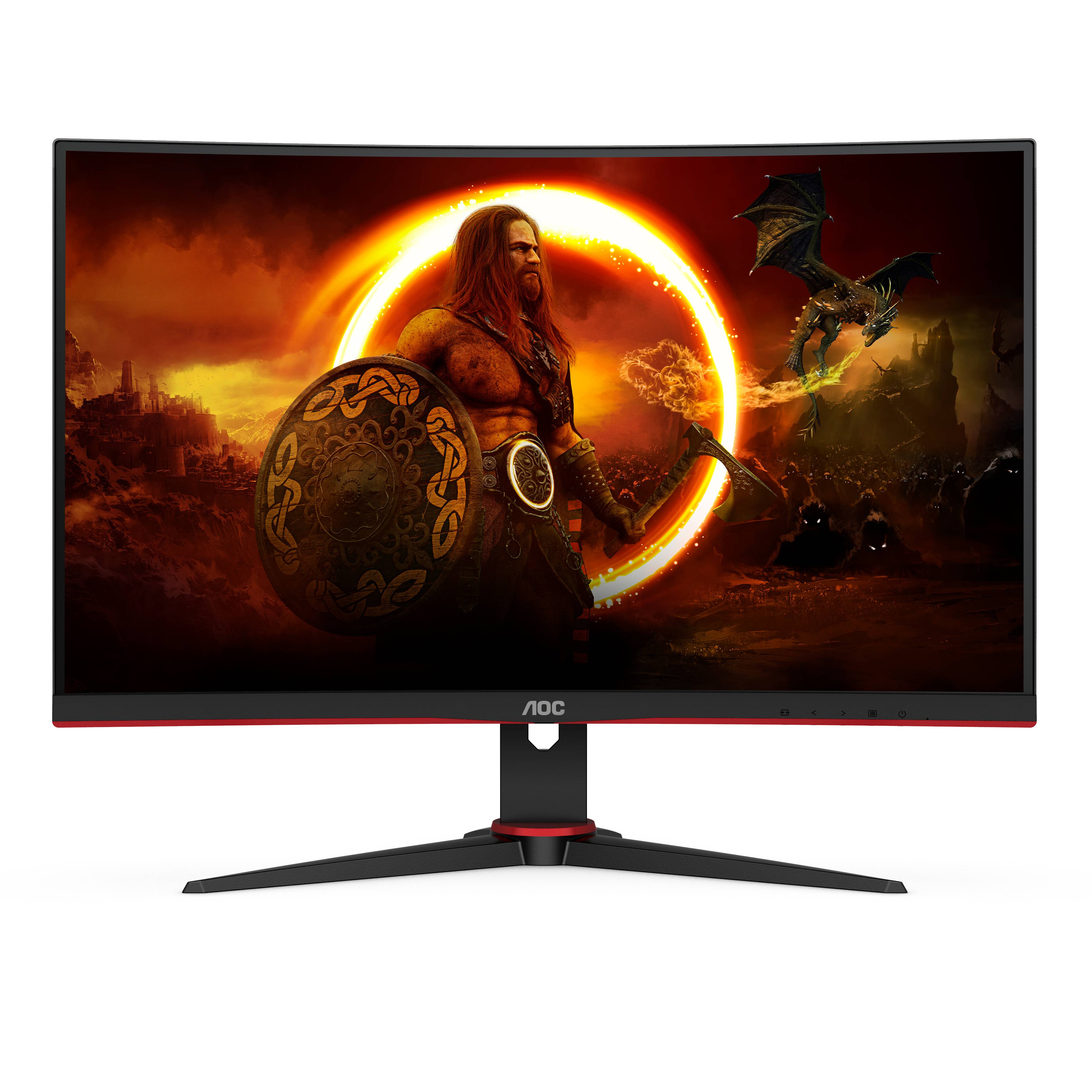 Rca Informatique - image du produit : C24G2AE/BK 23.6IN CURV VA FHD 165HZ 250CD/4MS/2HDMI/DP/VGA