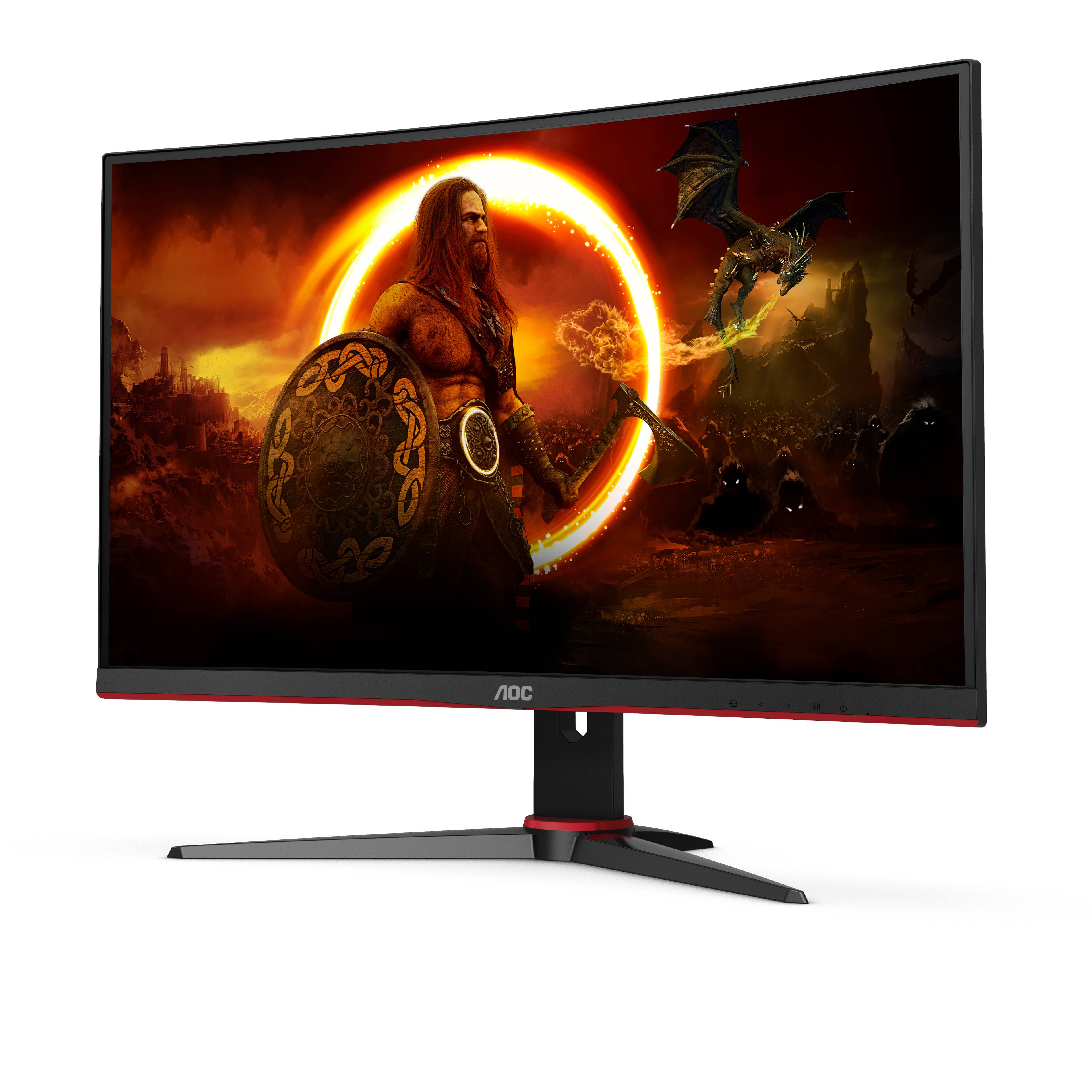 Rca Informatique - image du produit : C24G2AE/BK 23.6IN CURV VA FHD 165HZ 250CD/4MS/2HDMI/DP/VGA