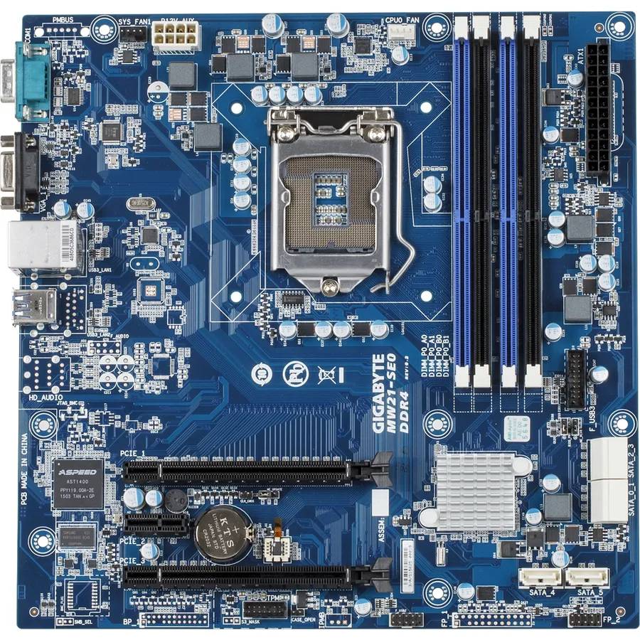 Rca Informatique - Image du produit : INTEL MB MW21-SE0 1XLGA1151 4XDIMM 1XGBE LAN 6XSATA3 3XPCIE3