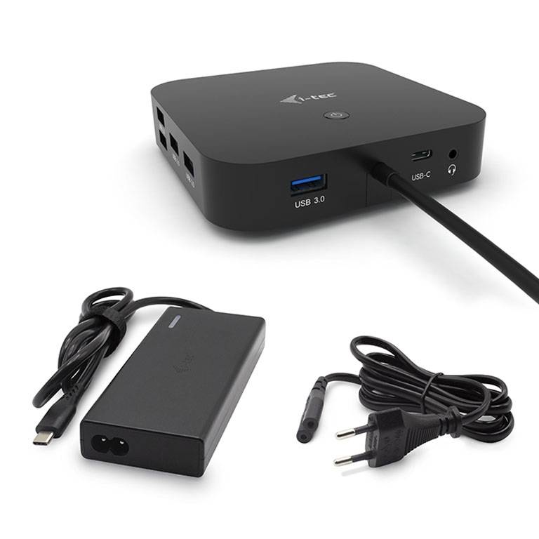 Rca Informatique - image du produit : I-TEC USB-C DUAL DISP DOCKINGEU STATION 65W + CHARGER-C77W.