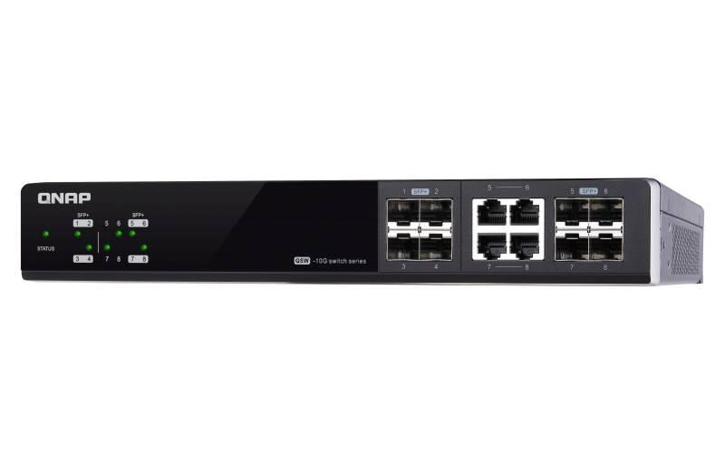 Rca Informatique - image du produit : MGM SWITCH 8 PORT 10GBE SPEED 4PORT SFP+ 4PORT SFP+/ NBASE-T