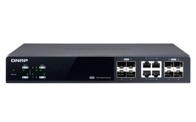 Rca Informatique - image du produit : MGM SWITCH 8 PORT 10GBE SPEED 4PORT SFP+ 4PORT SFP+/ NBASE-T