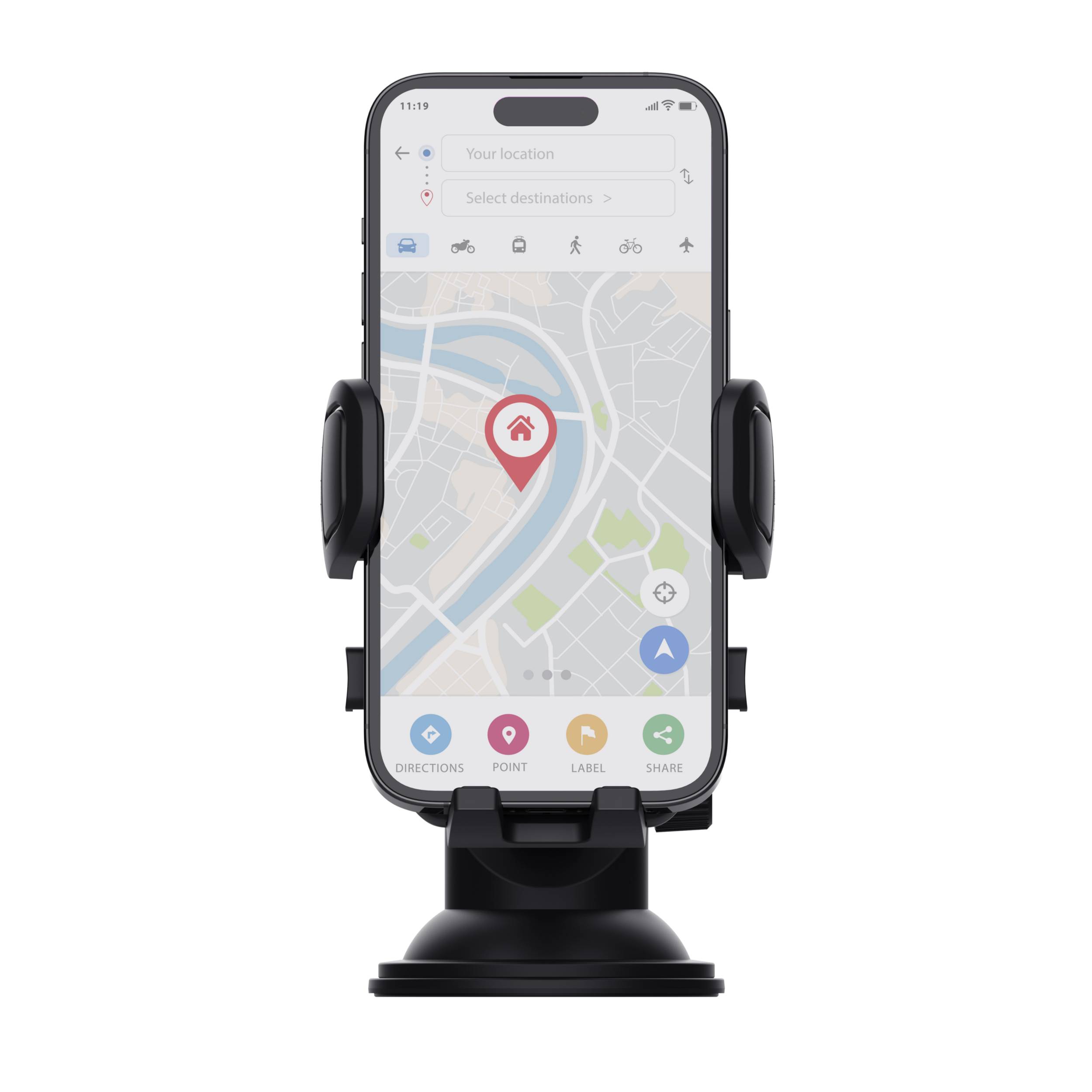 Rca Informatique - image du produit : RUNO PHONE WINDSHIELD CAR HOLDER