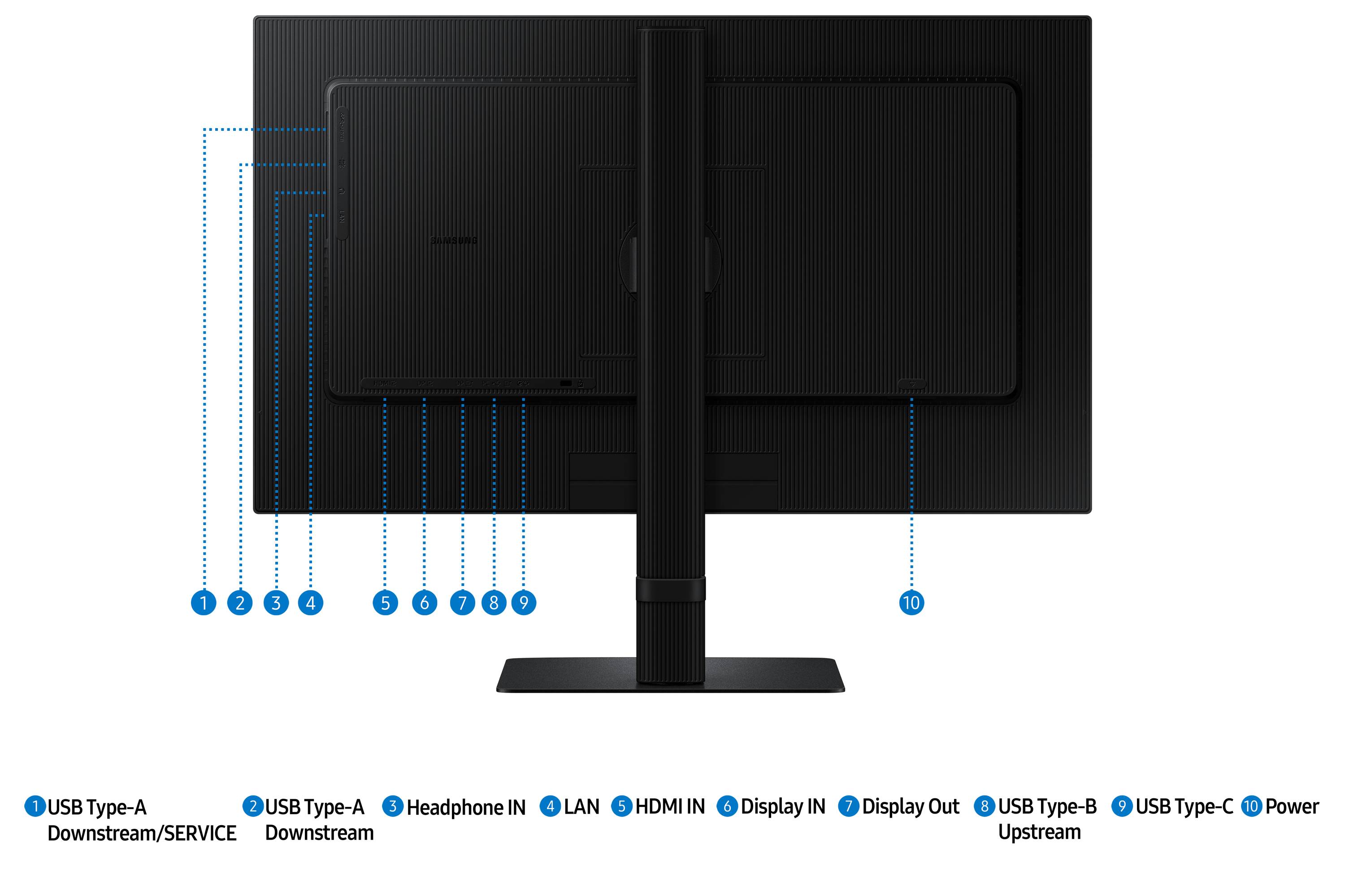 Rca Informatique - image du produit : LS24D600UAUXEN 23.8IN IPS QHD 300CD/HDMI/DP/3USB/USB-C/HAS