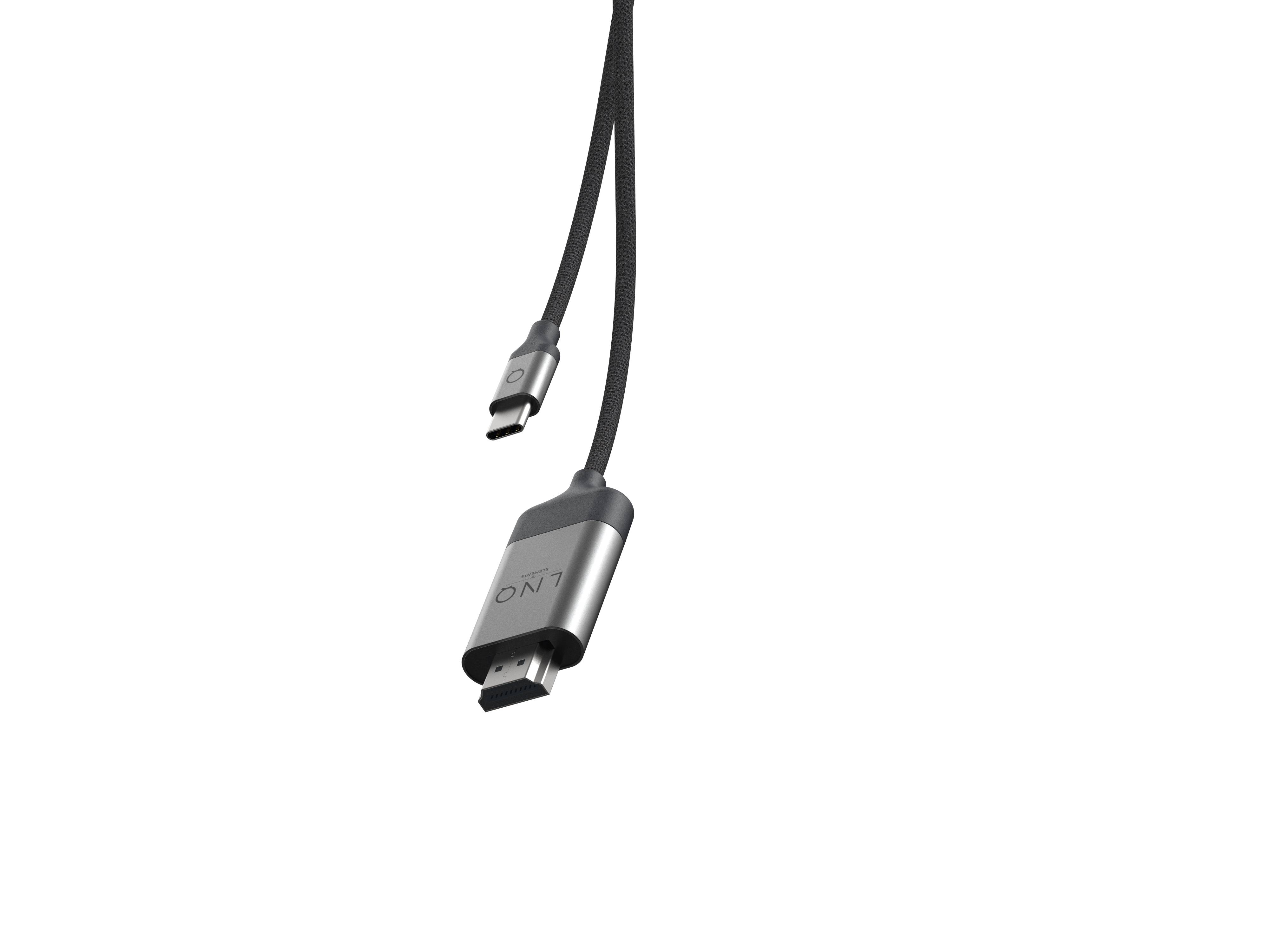 Rca Informatique - image du produit : USB-C TO HDMI 4K 2M CABLE LINQ - GREY