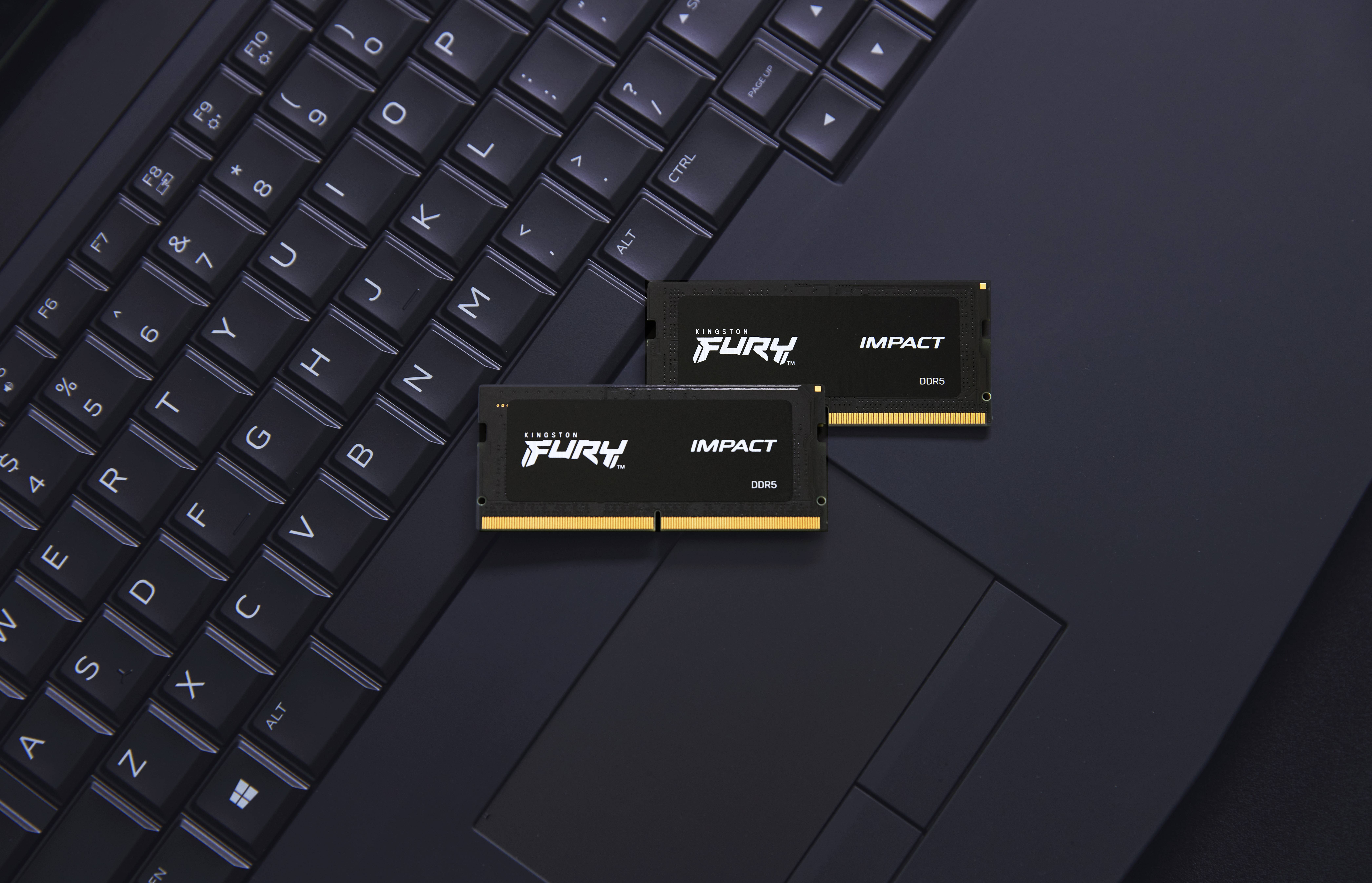 Rca Informatique - image du produit : 16GB DDR5-4800MHZ CL38 SODIMM (KIT OF 2) FURY IMPACT