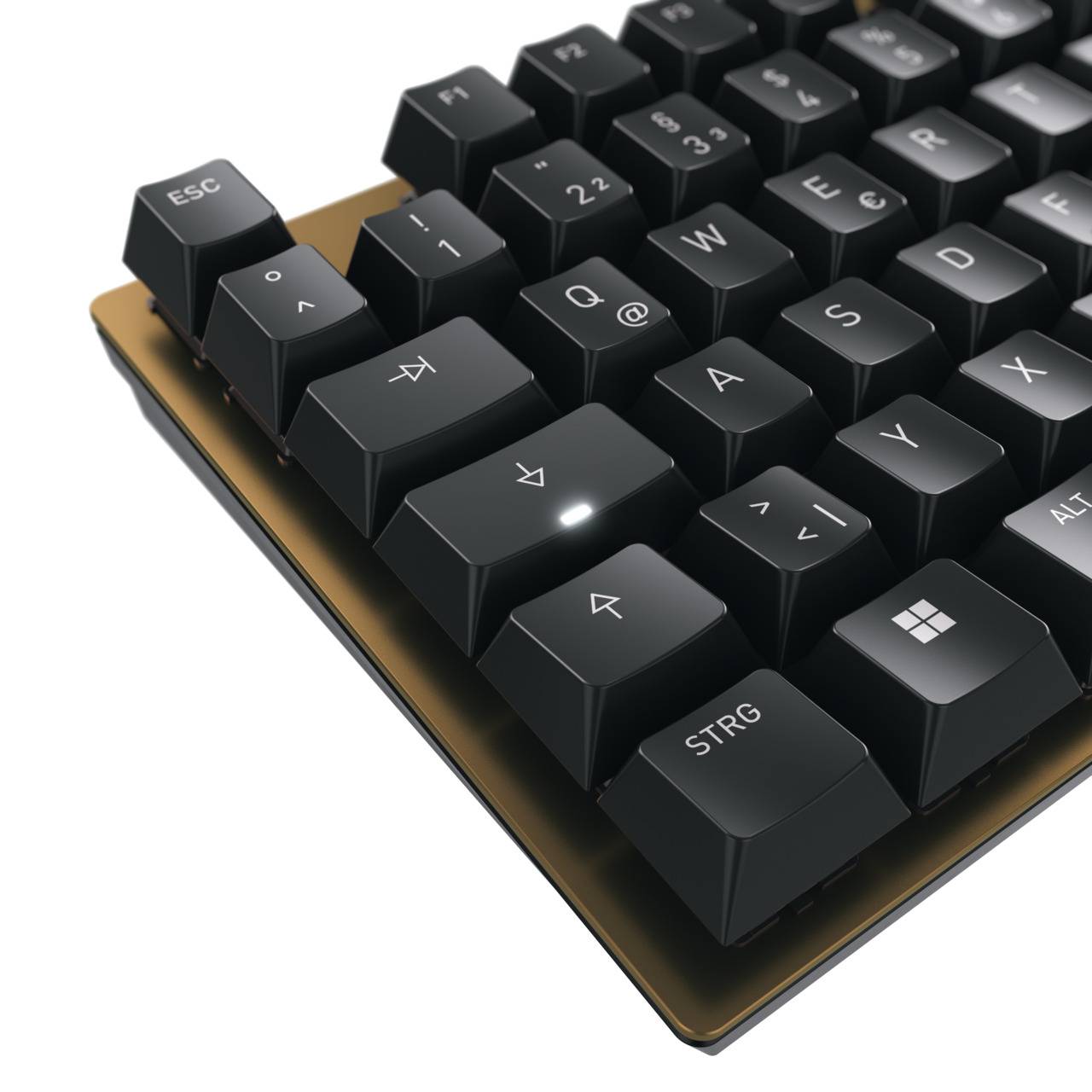 Rca Informatique - image du produit : KEYBOARD CORDED MECHANICAL BLACK/BRONZE DE