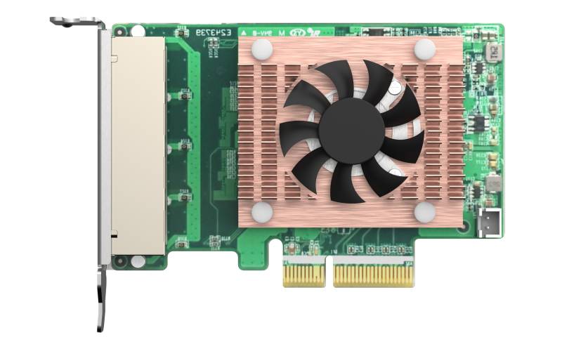 Rca Informatique - Image du produit : QUAD PORT 2.5GBE 4-SPEED NWCARD