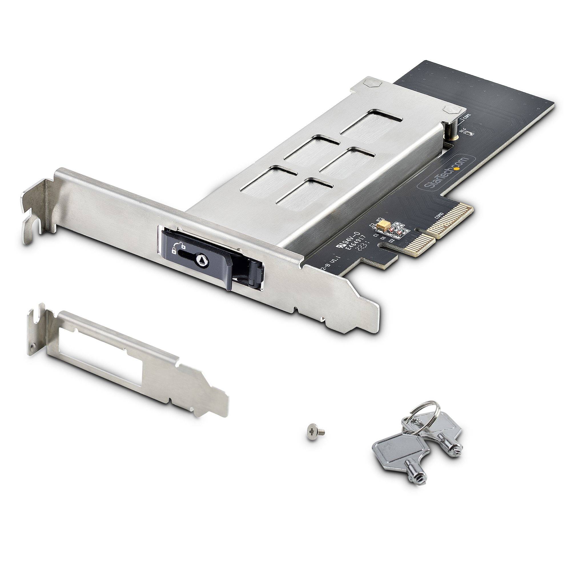 Rca Informatique - image du produit : M.2 NVME SSD TO PCIE X4 SLOT - HOT SWAP MOBILE RACK/BACKPLANE