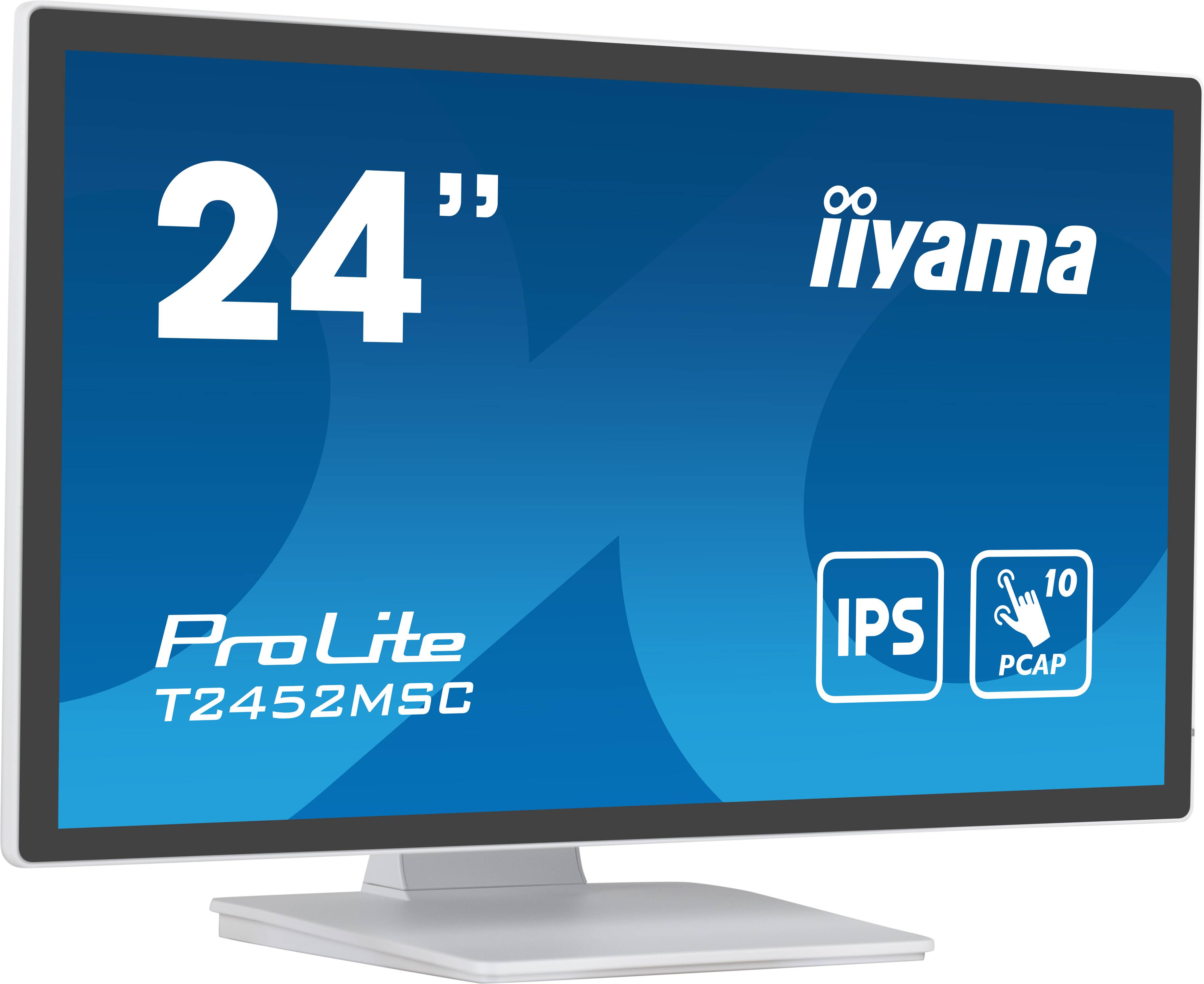 Rca Informatique - image du produit : T2452MSC-W1 23.8IN CAPACI TOUCH IPS FHD/400CD/5MS/HDMI/DP/WHITE