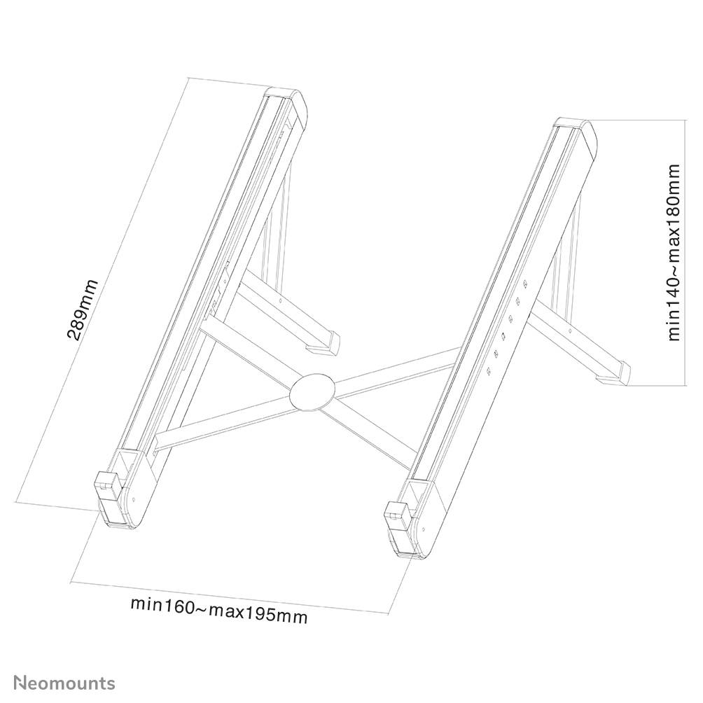 Rca Informatique - image du produit : FOLDABLE NOTEBOOK DESK STAND SILVER