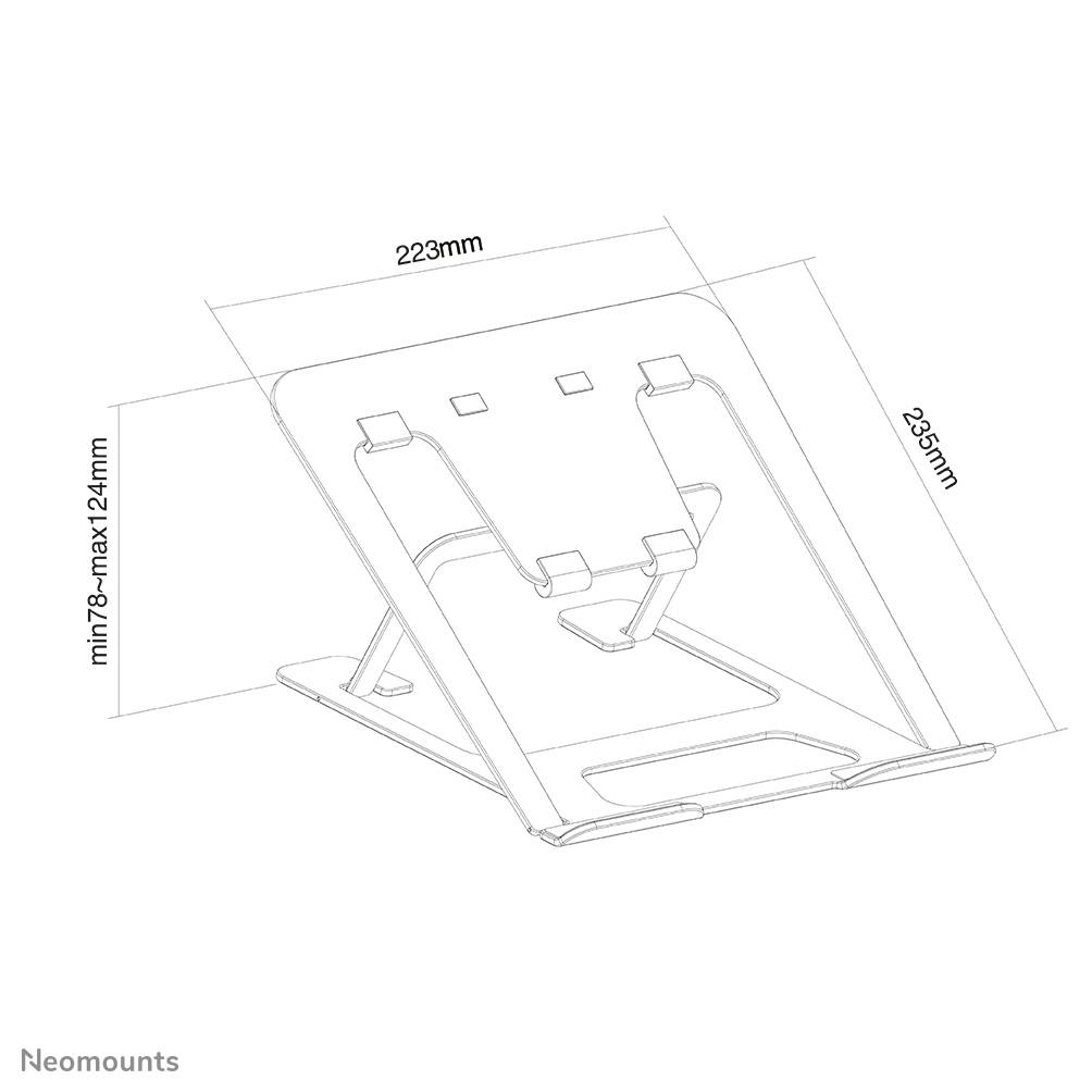 Rca Informatique - image du produit : NOTEBOOK DESK STAND GREY