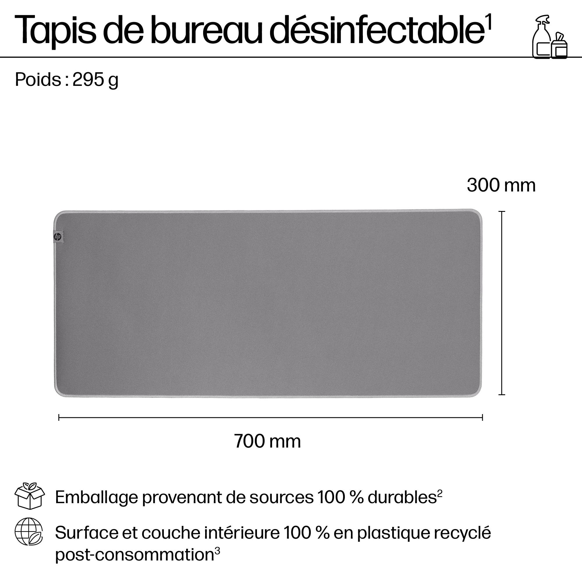 Rca Informatique - image du produit : 205 SANITIZABLE DESK MAT