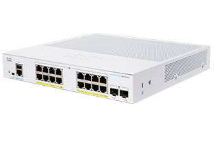 Rca Informatique - Image du produit : CBS350 MANAGED 16-PORT GE POE EXT PS 2X1G SFP