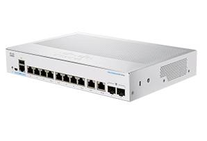 Rca Informatique - Image du produit : CBS350 MANAGED 8-PORT GE EXT PS 2X1G COMBO