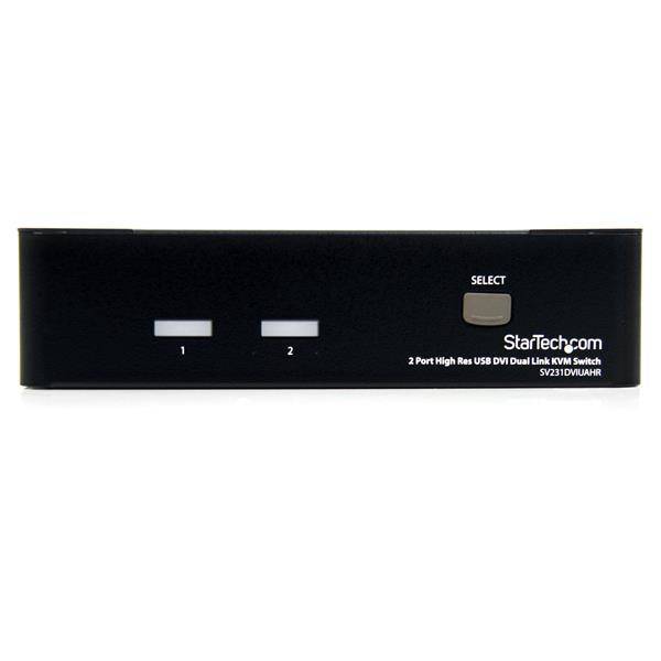 Rca Informatique - image du produit : COMMUTATEUR KVM USB DVI DUAL LINK 2 PORTS