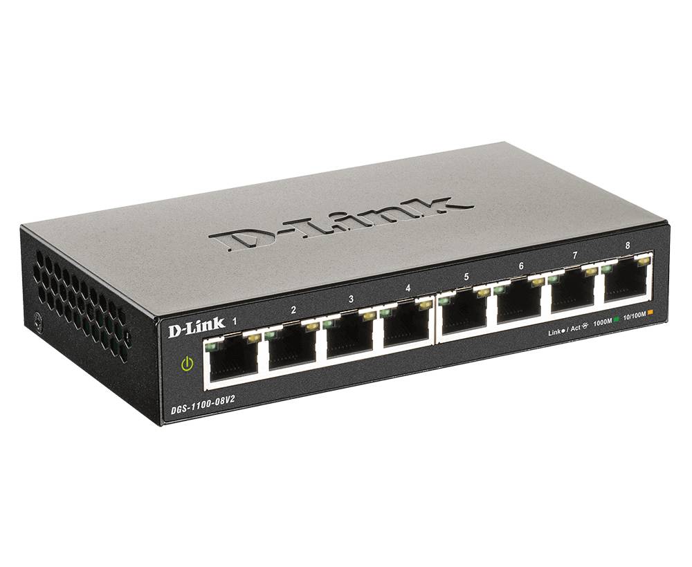 Rca Informatique - image du produit : 8-PORT SMART GIGABIT SWITCH LAYER2