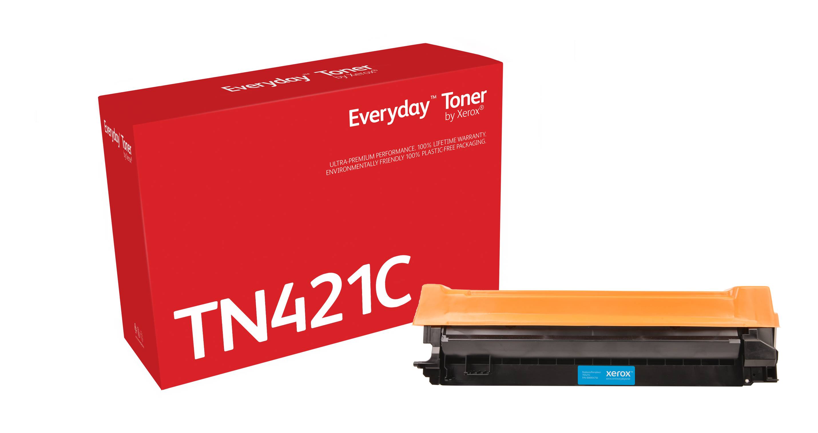 Rca Informatique - Image du produit : EVERYDAY CYAN TONER COMPATIBLE WITH TN-421C STANDARD CAPACITY