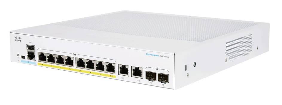 Rca Informatique - Image du produit : CBS250 SMART 8-PORT GE FULL POE EXT PS 2X1G COMBO