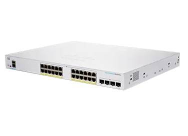 Rca Informatique - Image du produit : CBS250 SMART 24-PORT GE FULL POE 4X1G SFP