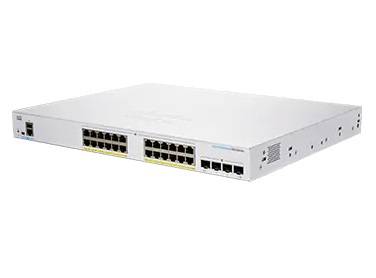 Rca Informatique - Image du produit : CBS250 SMART 24-PORT GE PARTIAL POE 4X1G SFP