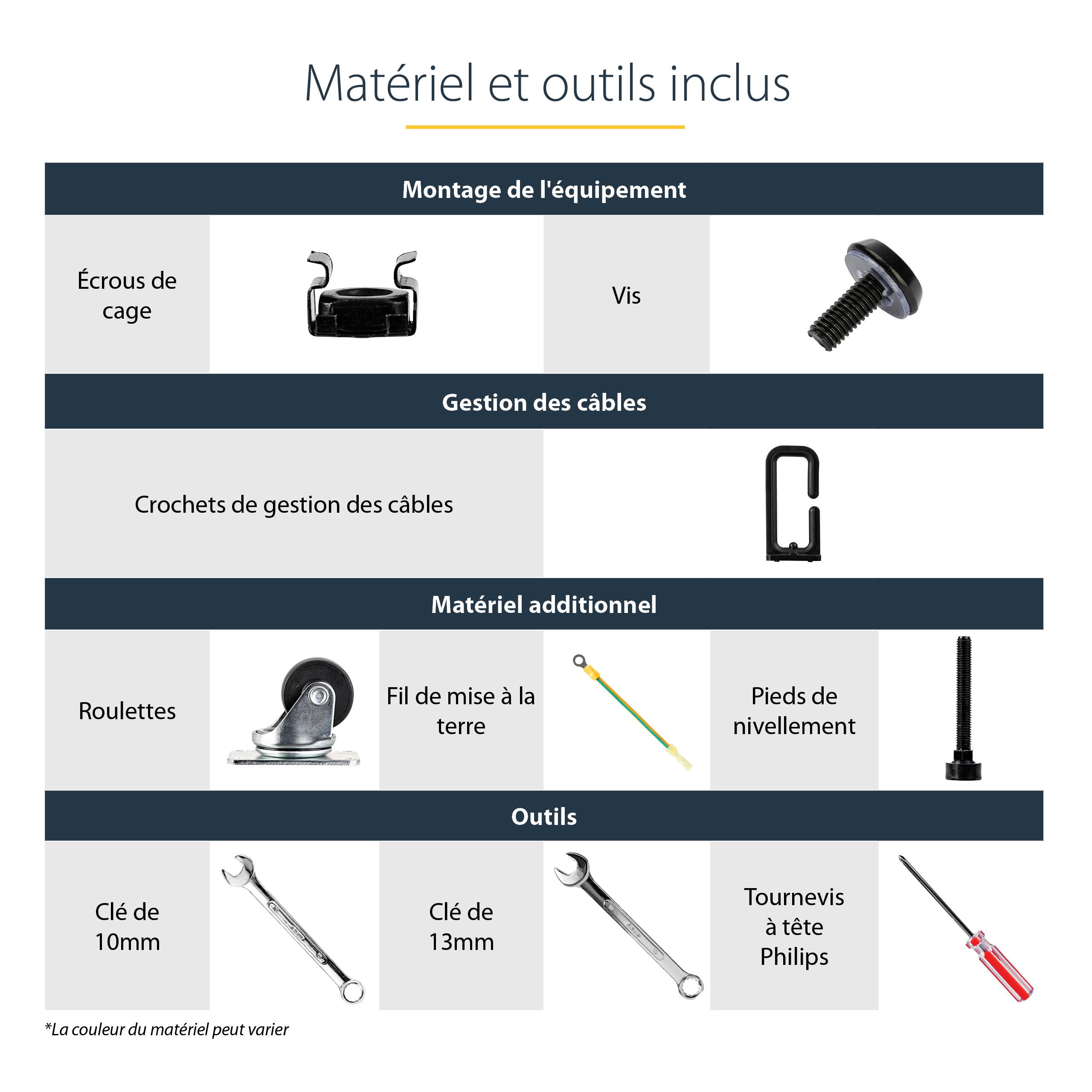 Rca Informatique - image du produit : RACK DE SERVEUR REGLABLE 25U A CADRE OUVERT 4 MONTANTS