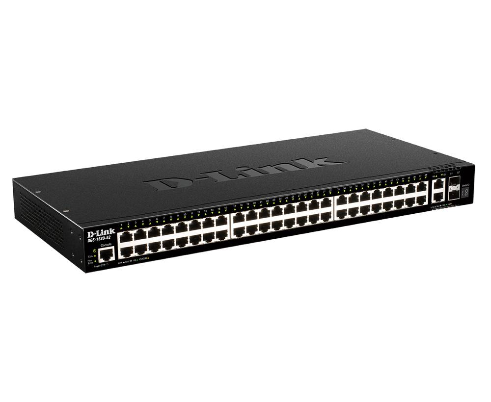 Rca Informatique - Image du produit : 48-PORT GIGABIT SMARTPRO SWITCH 10GBE 2 PORTS 10G SFP+