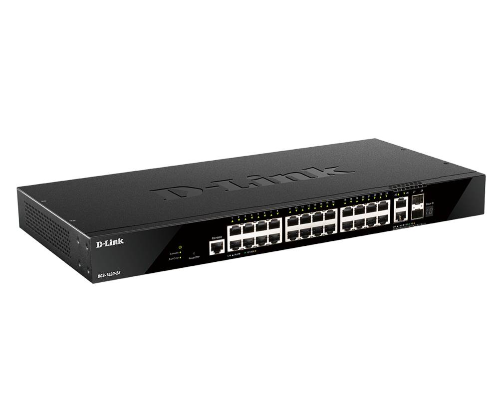 Rca Informatique - Image du produit : 24-PORT GIGABIT SMARTPRO SWITCH STACKABLE 10P SFP 2 10GBE SFP+