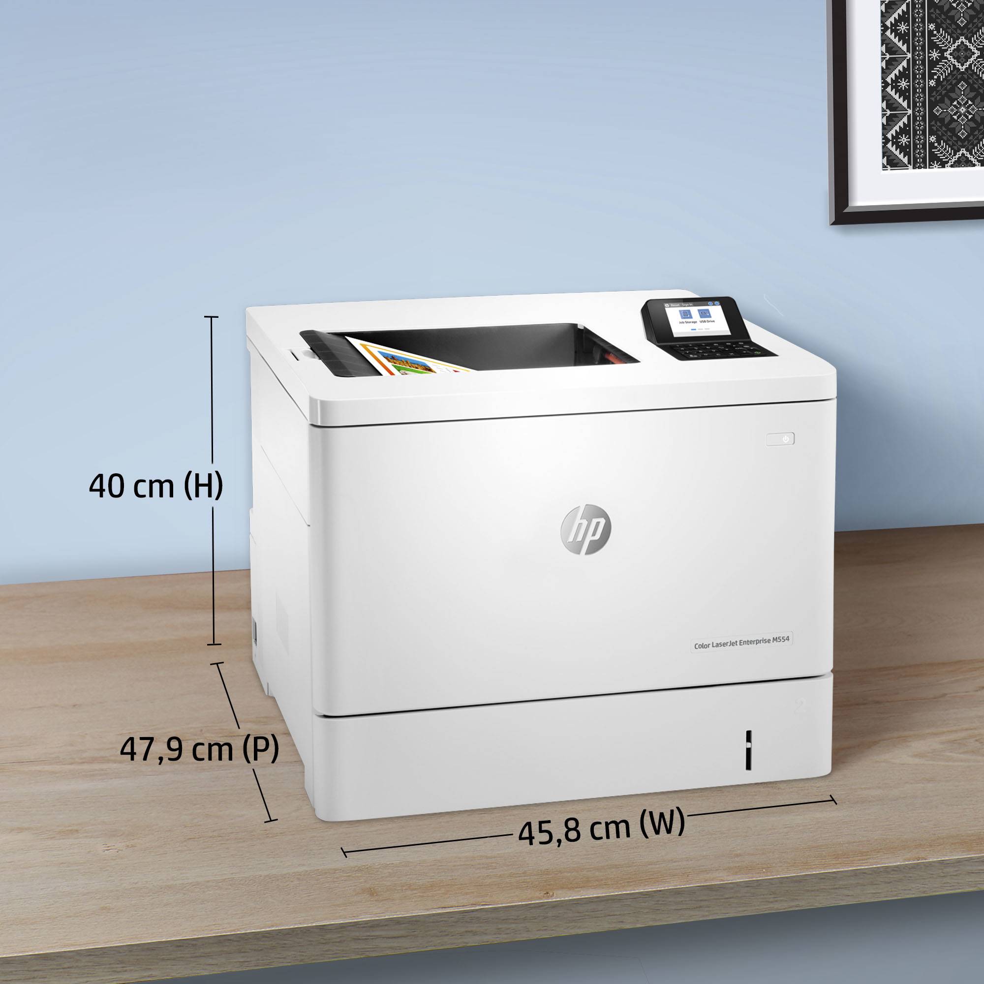 Rca Informatique - image du produit : LASERJET COLOR M554DN ENTERPRISE 38PPM A4