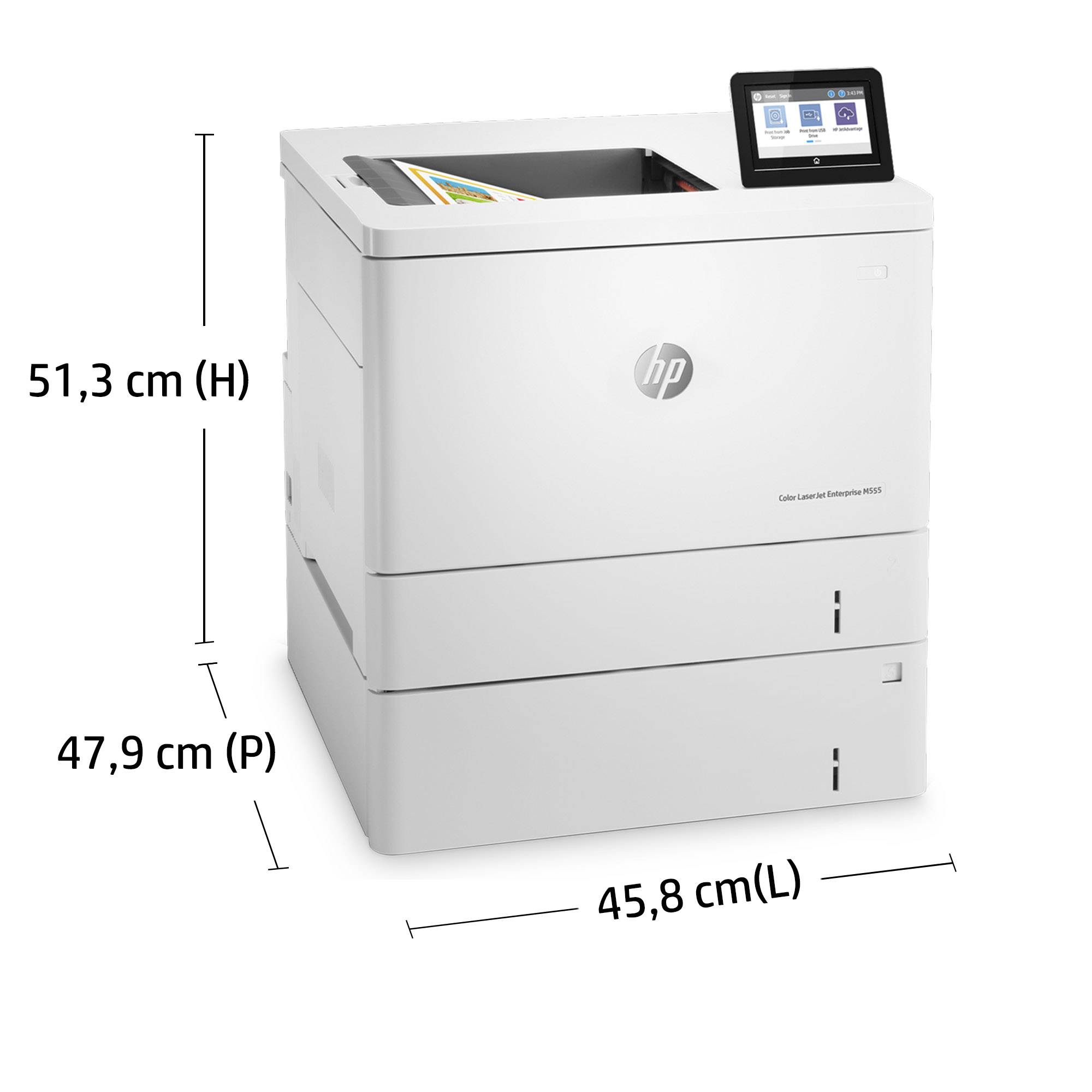 Rca Informatique - image du produit : COLOR LASERJET M555X A4 38PPM A4 1200X1200 DPI DUPLEX