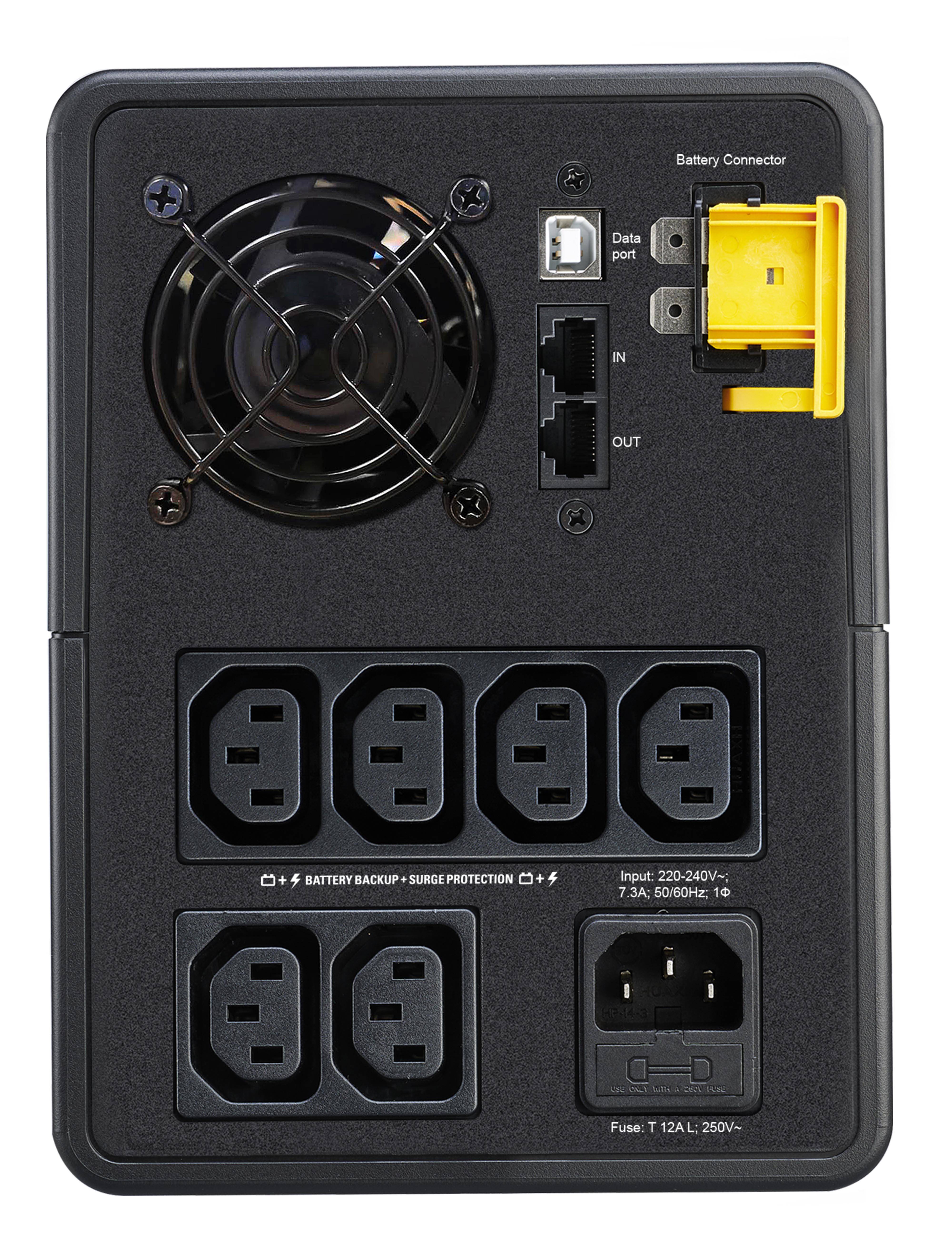 Rca Informatique - image du produit : APC BACK-UPS 1600VA 230V AVR IEC SOCKETS