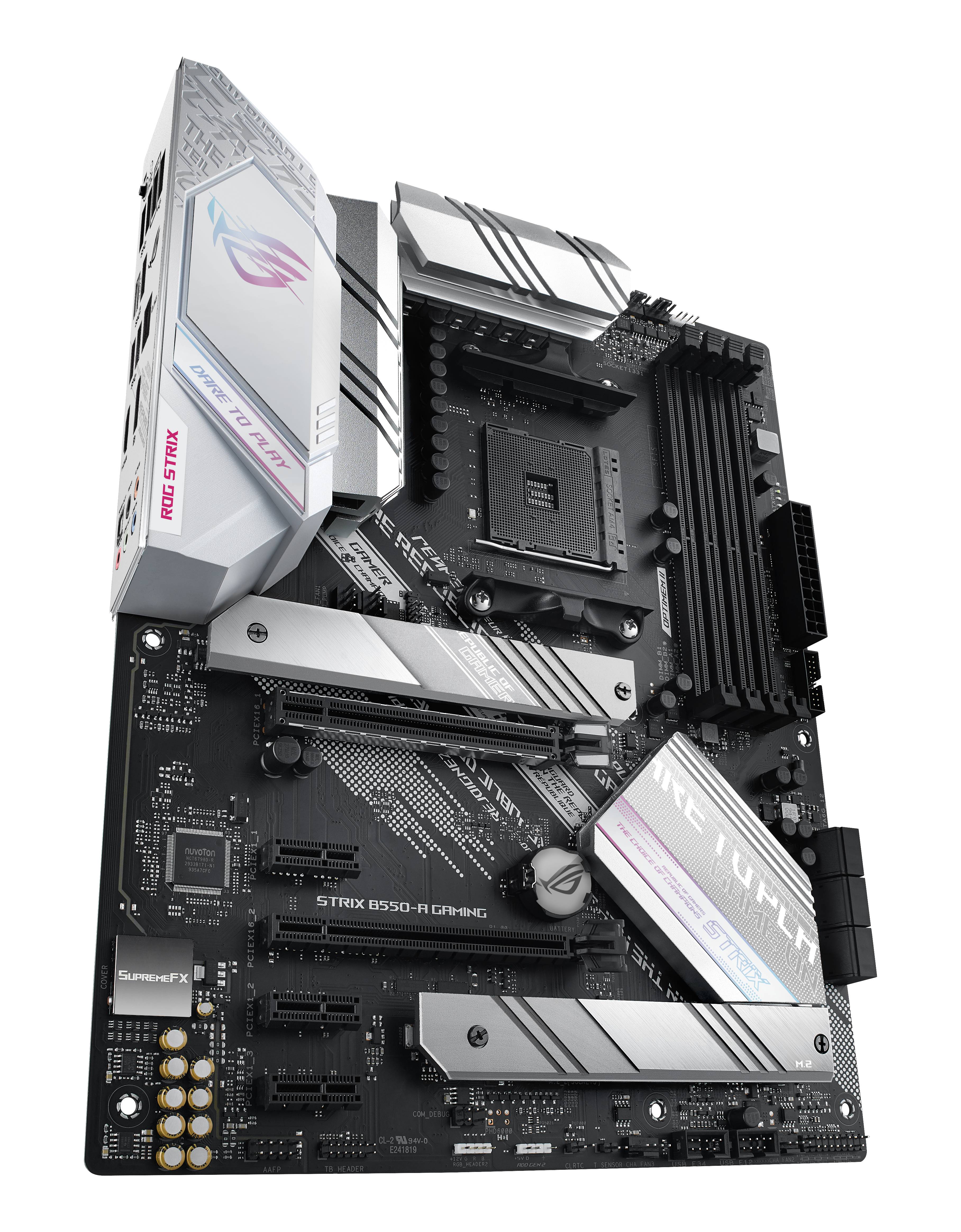 Rca Informatique - image du produit : ROG STRIX B550-A GAMING ATX +2GLN+U3.2+M2 SATA6+4XDDR5