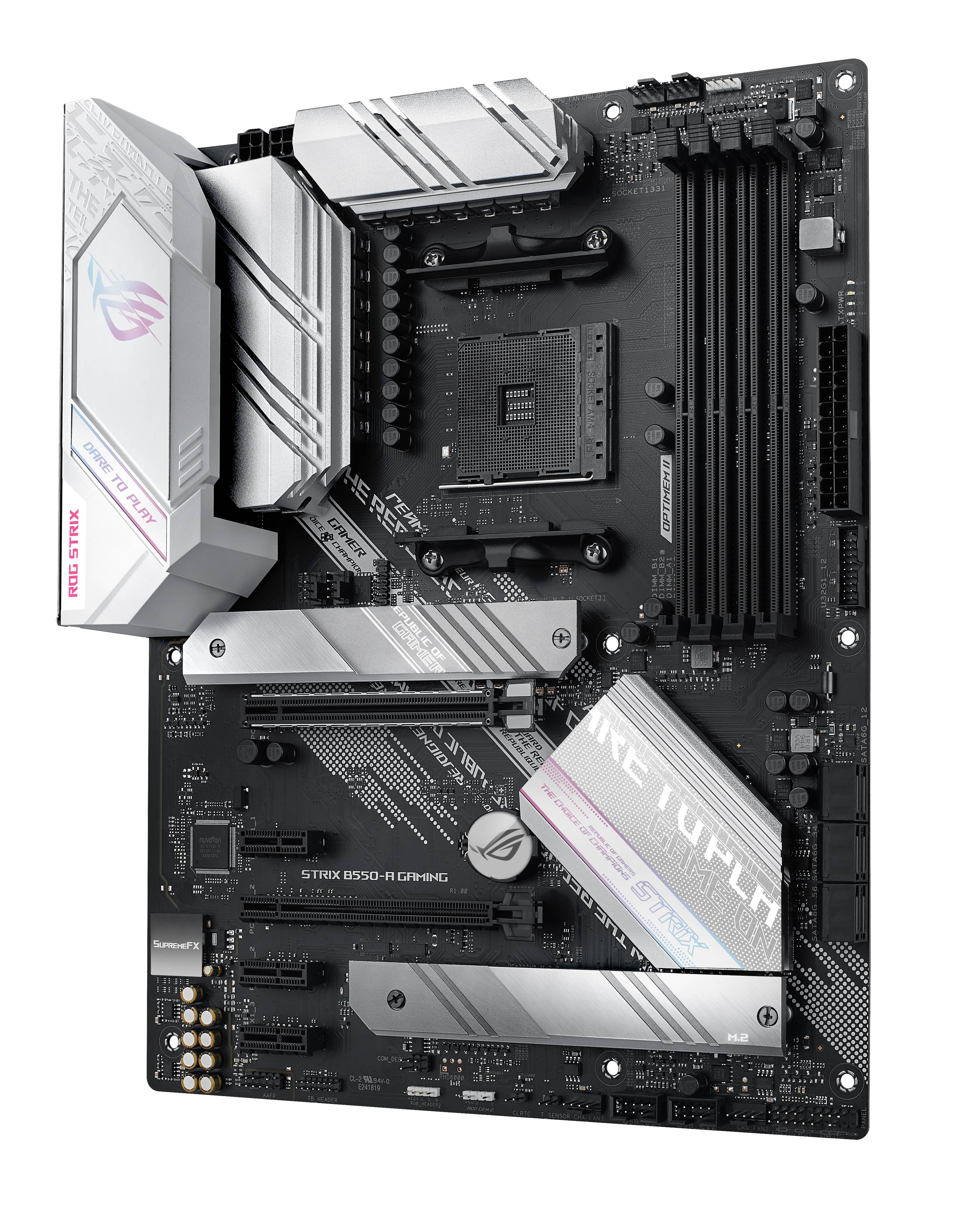 Rca Informatique - image du produit : ROG STRIX B550-A GAMING ATX +2GLN+U3.2+M2 SATA6+4XDDR5