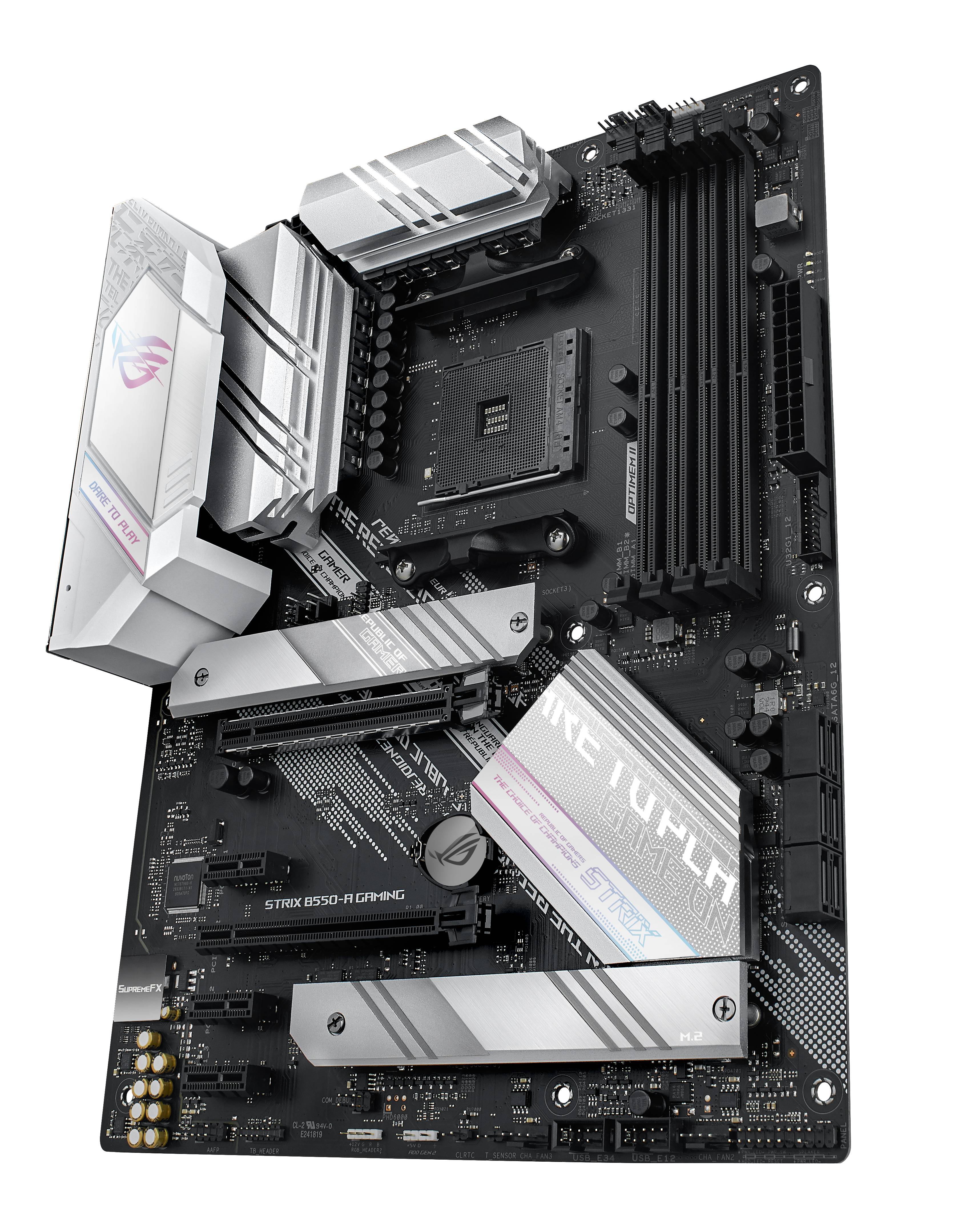 Rca Informatique - image du produit : ROG STRIX B550-A GAMING ATX +2GLN+U3.2+M2 SATA6+4XDDR5