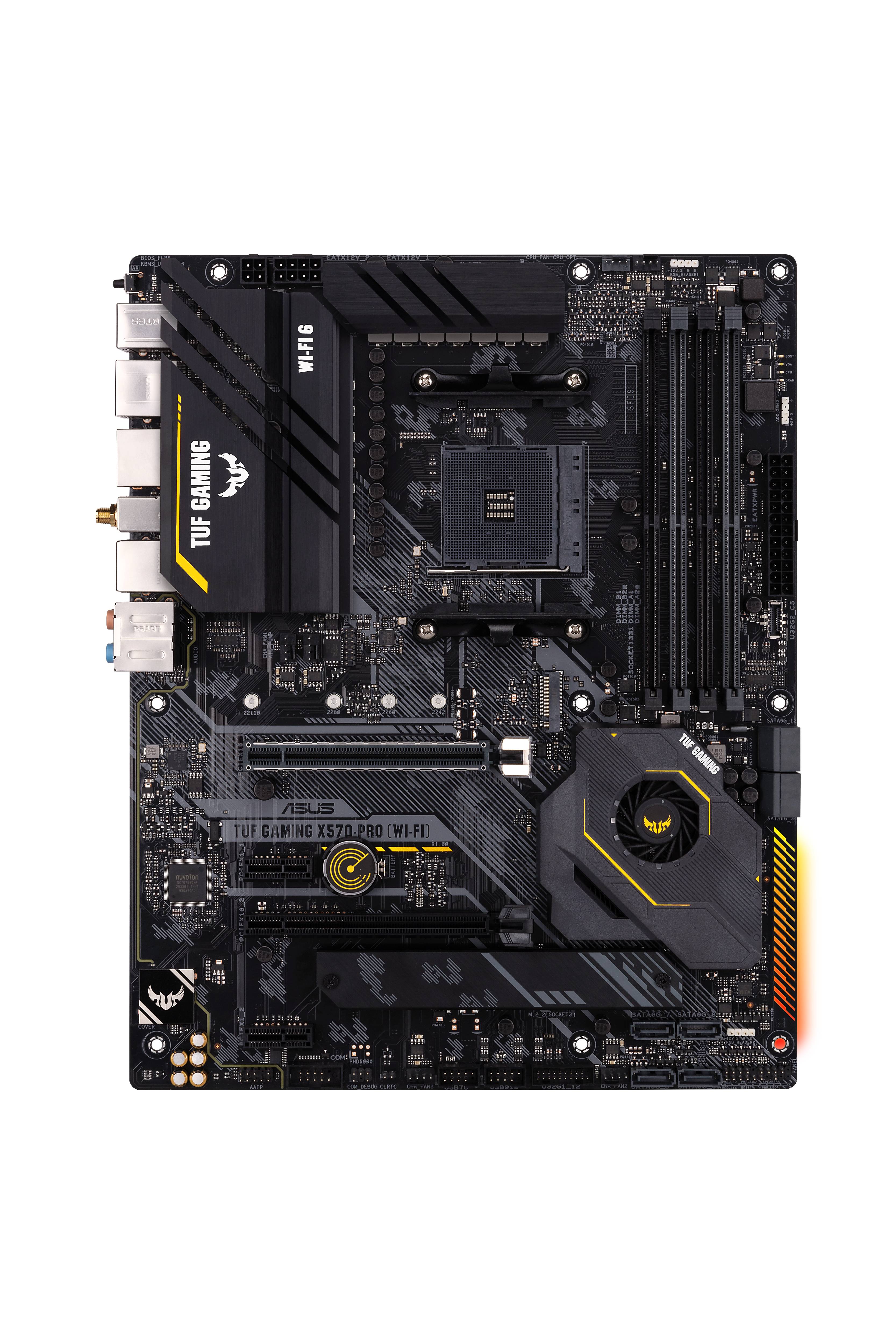 Rca Informatique - Image du produit : TUF GAMING X570-PRO (WI-FI) ATX +2GLN+U3.2+M2 SATA6+4XDDR4