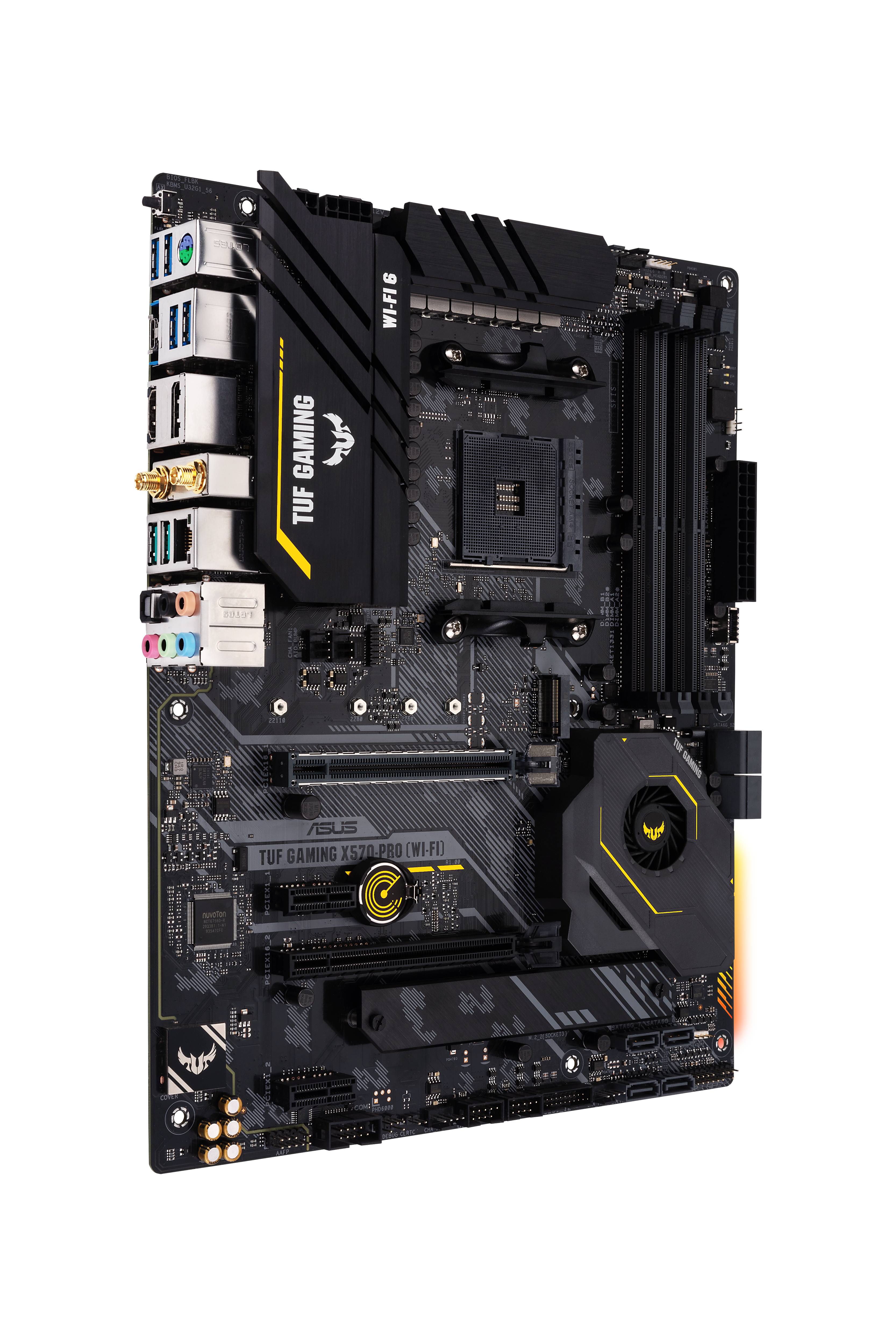 Rca Informatique - image du produit : TUF GAMING X570-PRO (WI-FI) ATX +2GLN+U3.2+M2 SATA6+4XDDR4