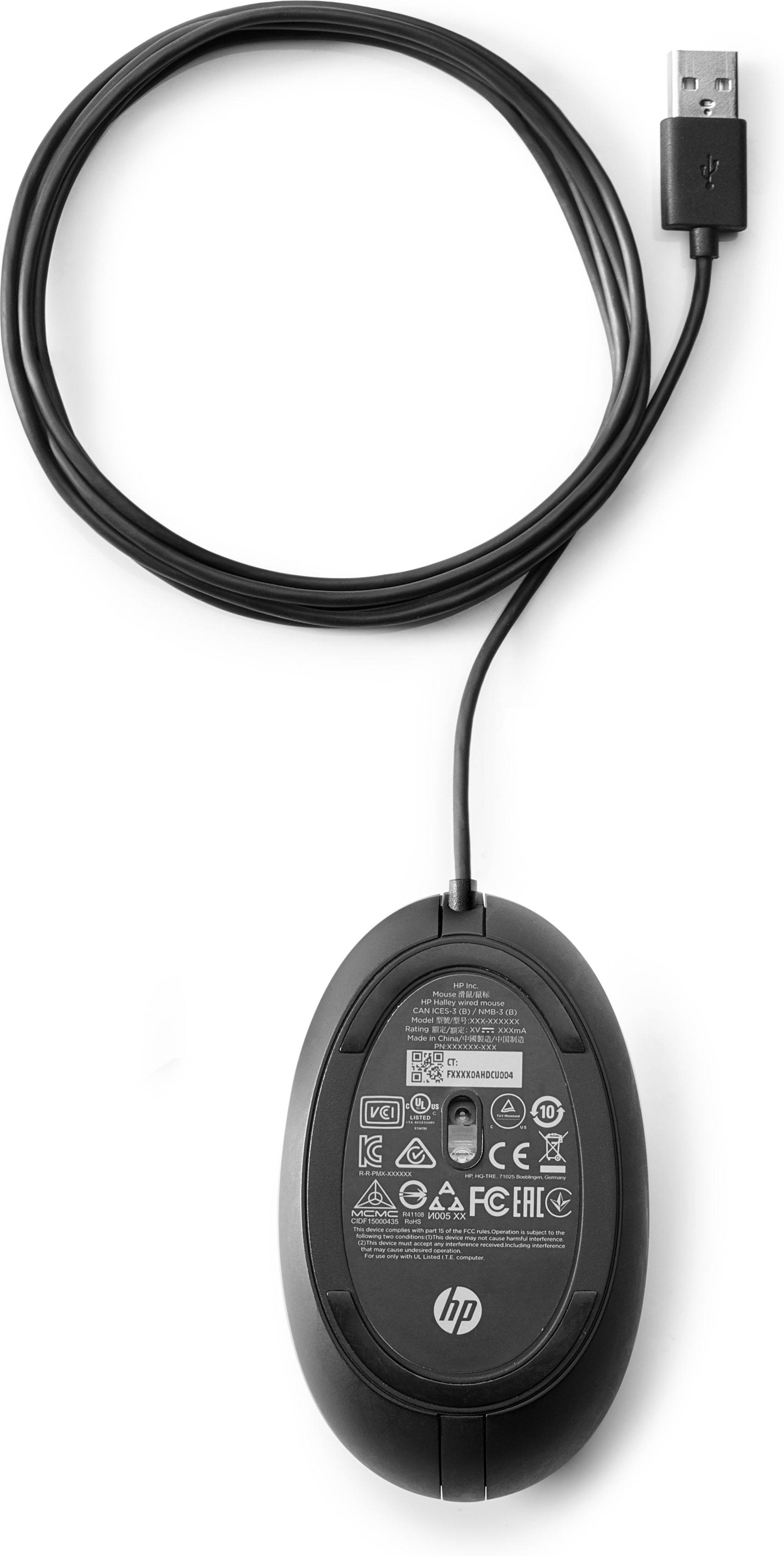 Rca Informatique - image du produit : HP BULK WIRED 320M MOUSE