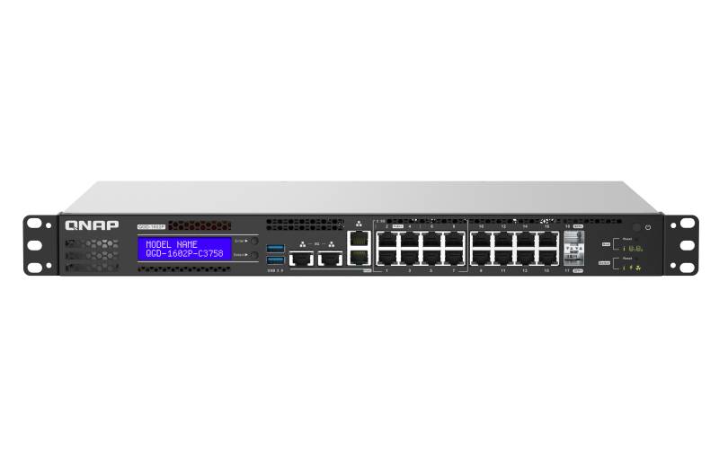 Rca Informatique - Image du produit : QGD-1602-C3558: 8 2.5GBE PORTS 8 1GBE PORTS 2 SFP+ 10GBE. 86W T