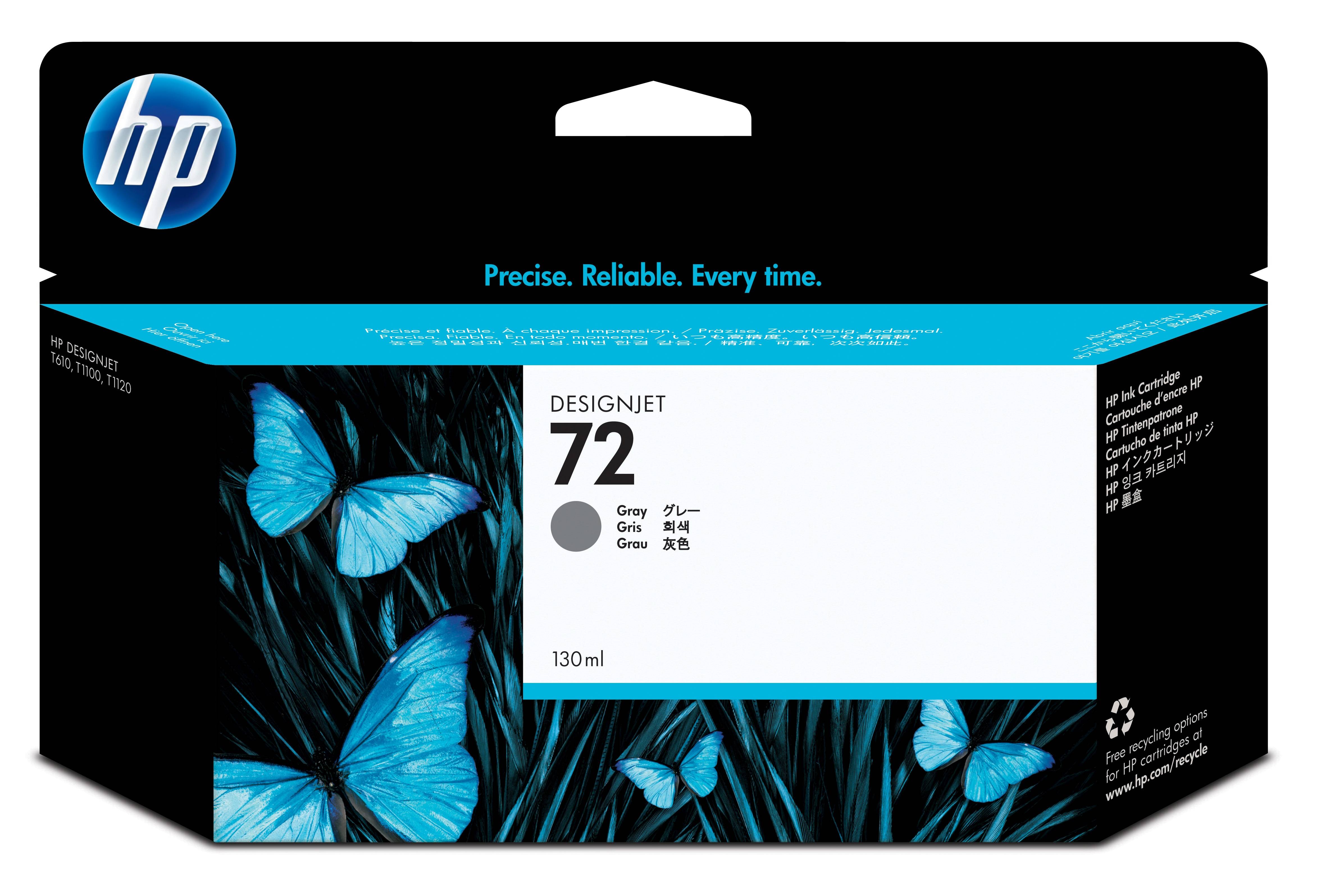 Rca Informatique - image du produit : HP 72 GREY INK CARTRIDGE 130 ML WITH VIVERA INK